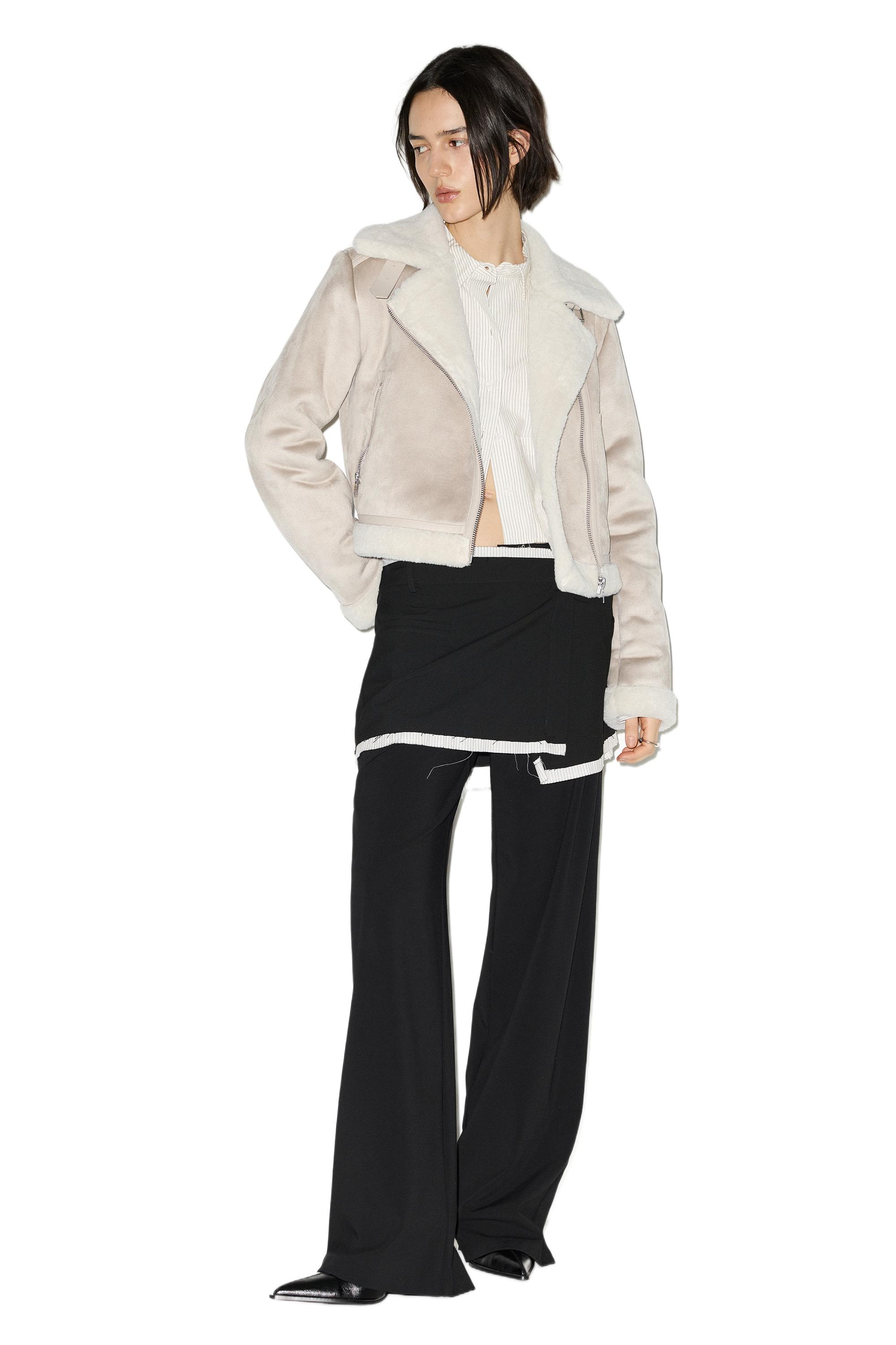 Short Reversible Jacket — Ecru