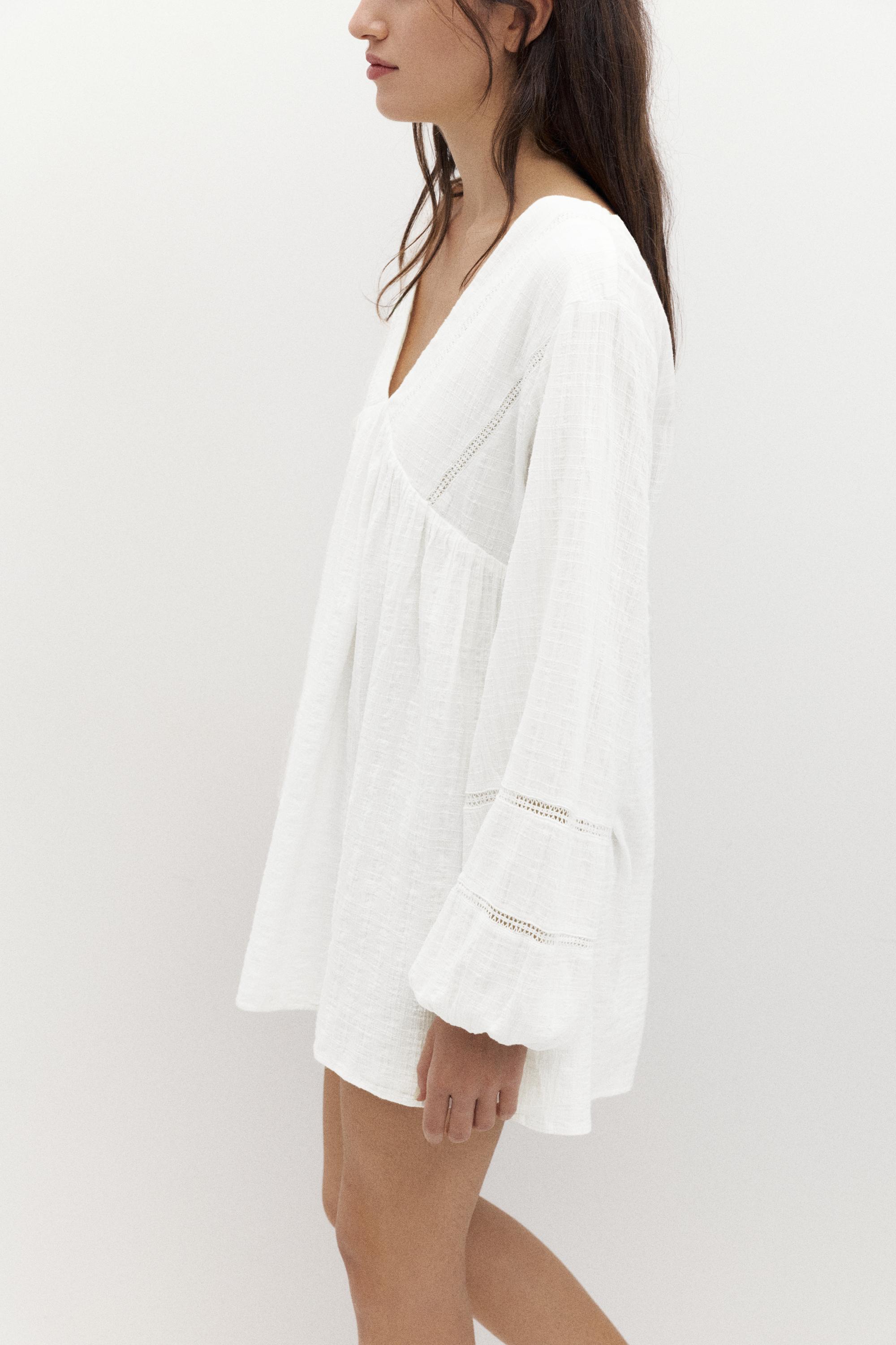 Short white dress — White