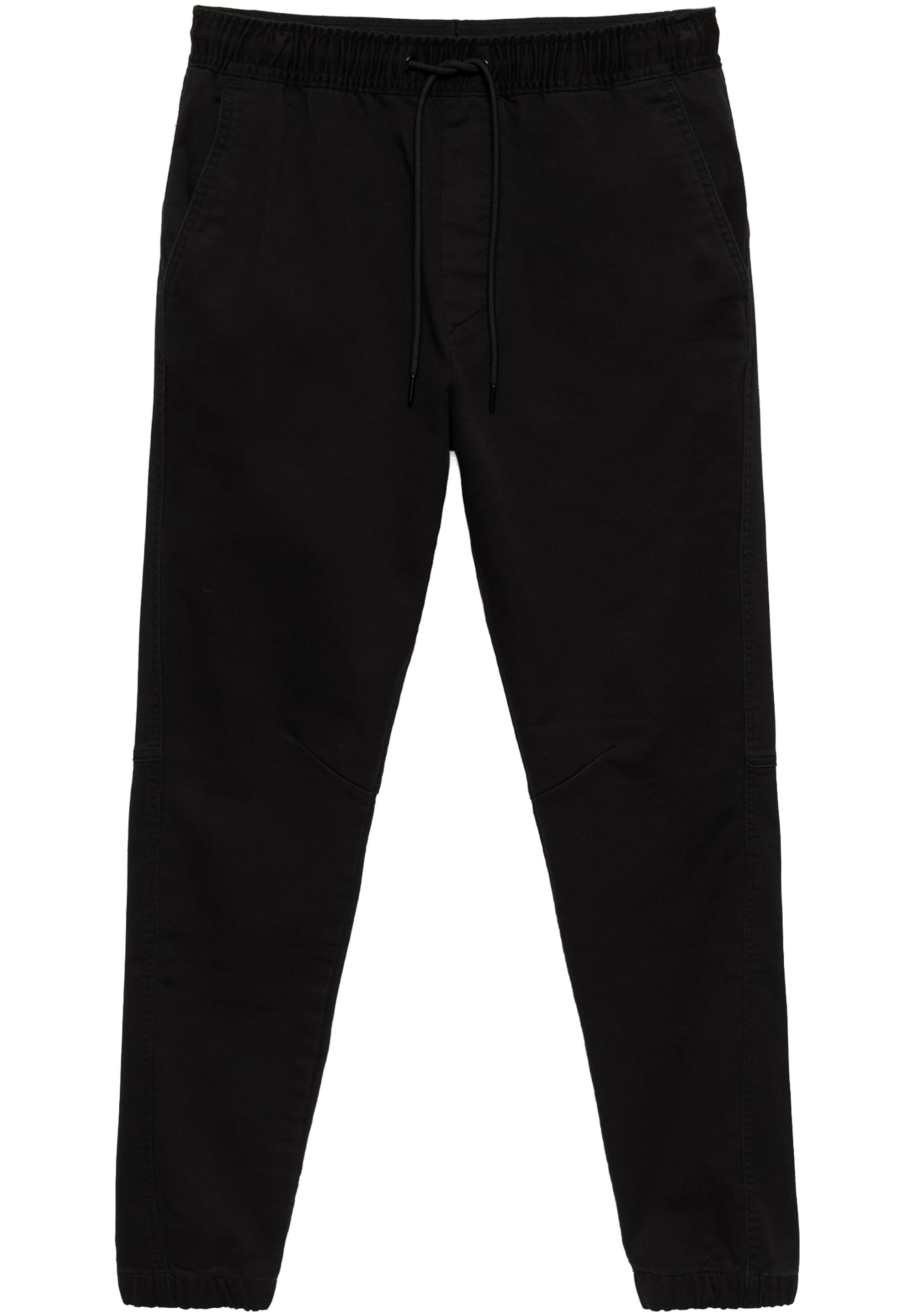Regular fit jogging trousers — Black
