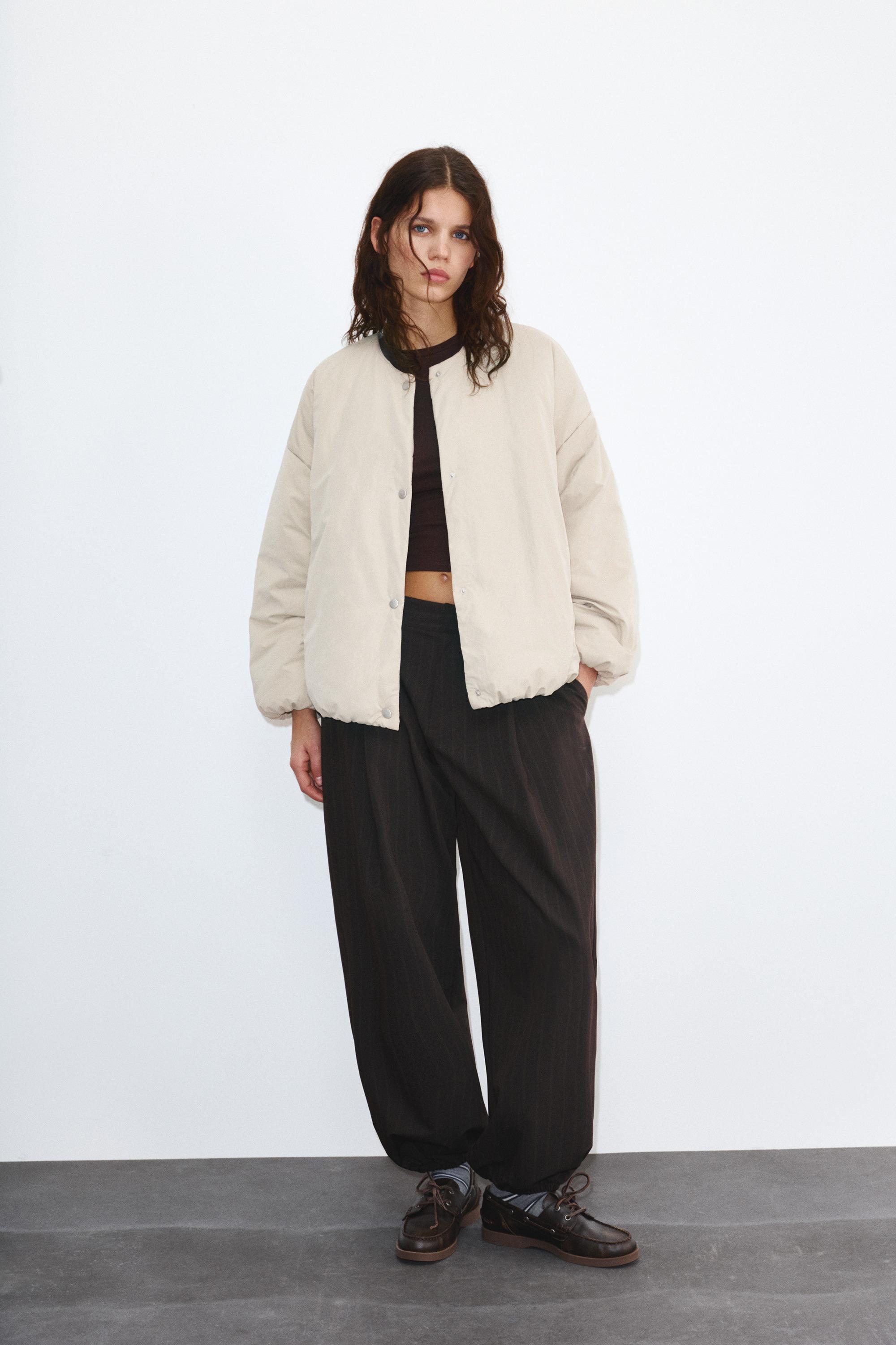 Çıtçıt düğmeli şişme mont - Görsel 5