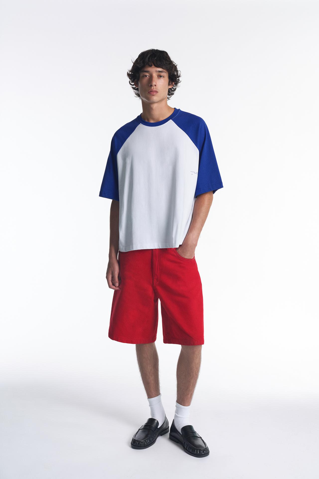 STWD raglan sleeve T-shirt — Deep blue