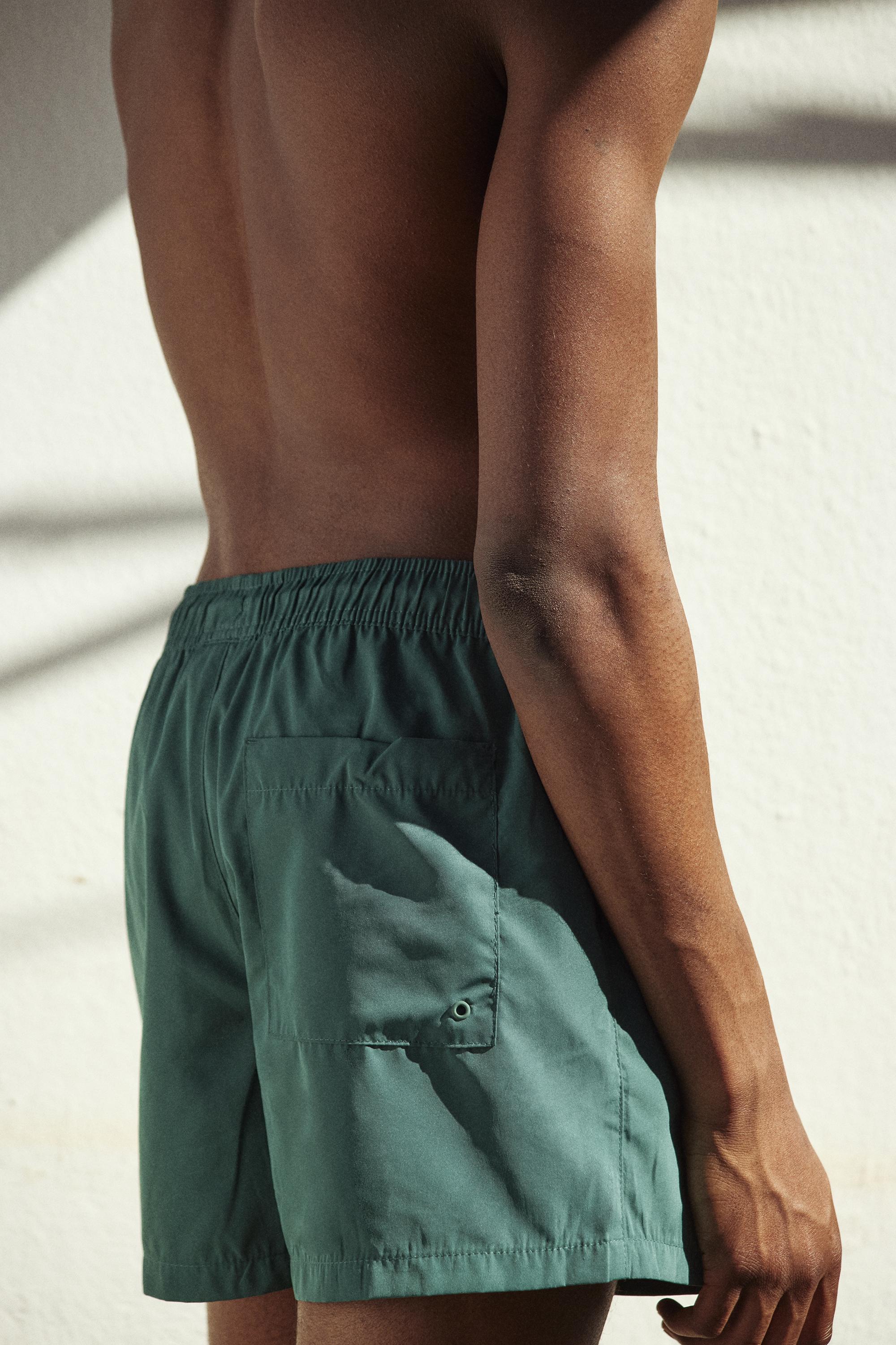 Basic swimming trunks — Green
