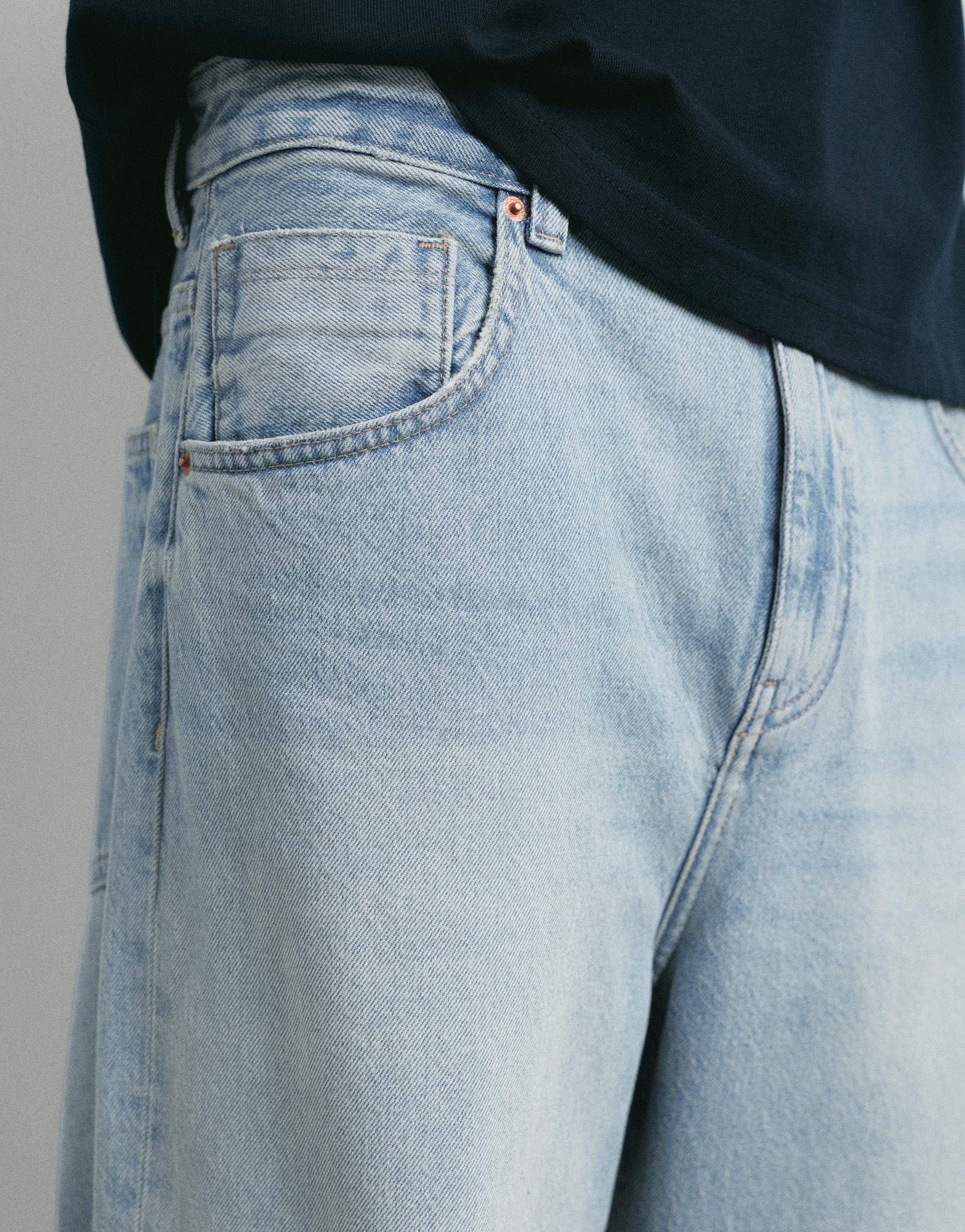 Relaxed baggy jeans — Pale indigo