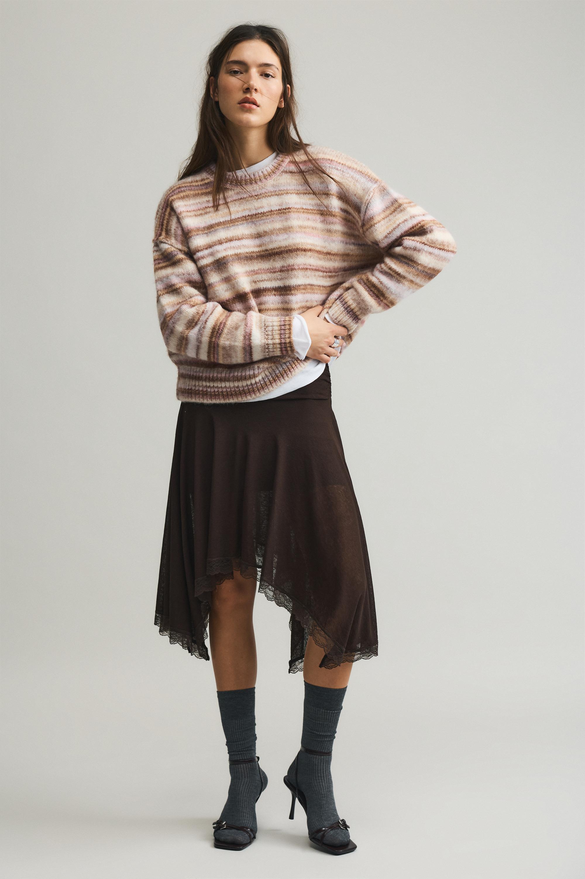 Striped sweater — Sand