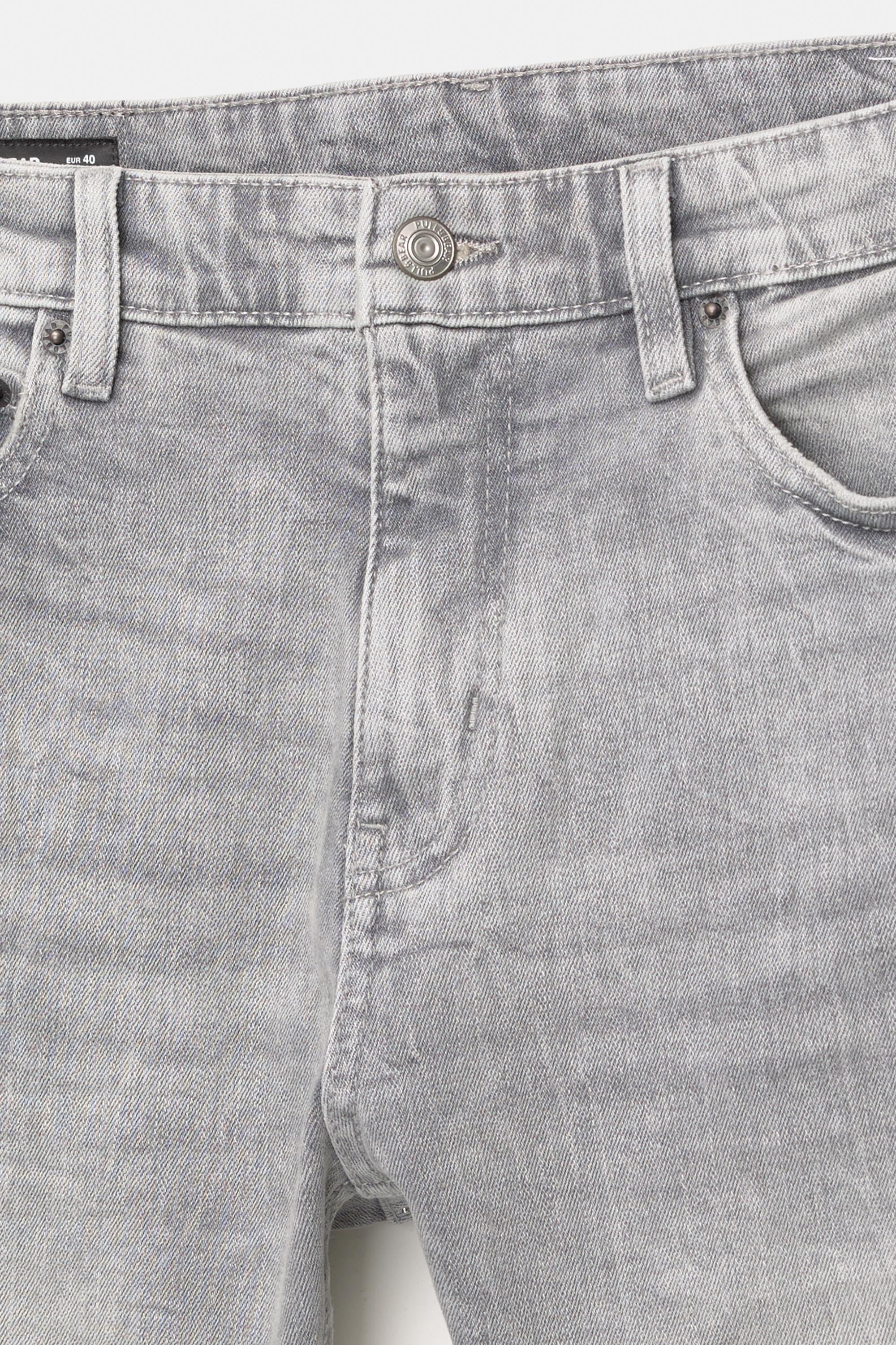 Ripped skinny jeans — Pale grey