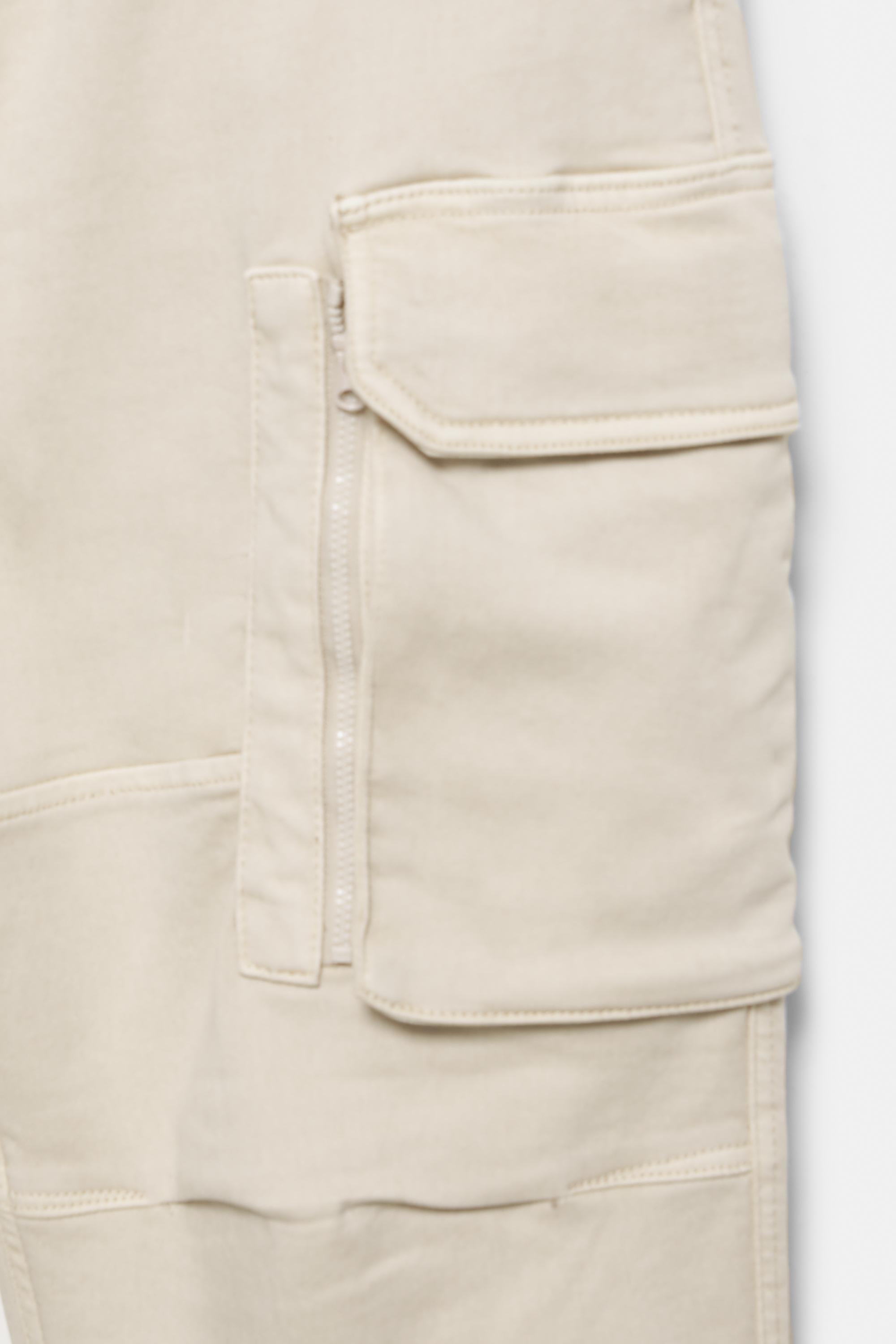 Multi-pocket comfort jogger trousers — Beige