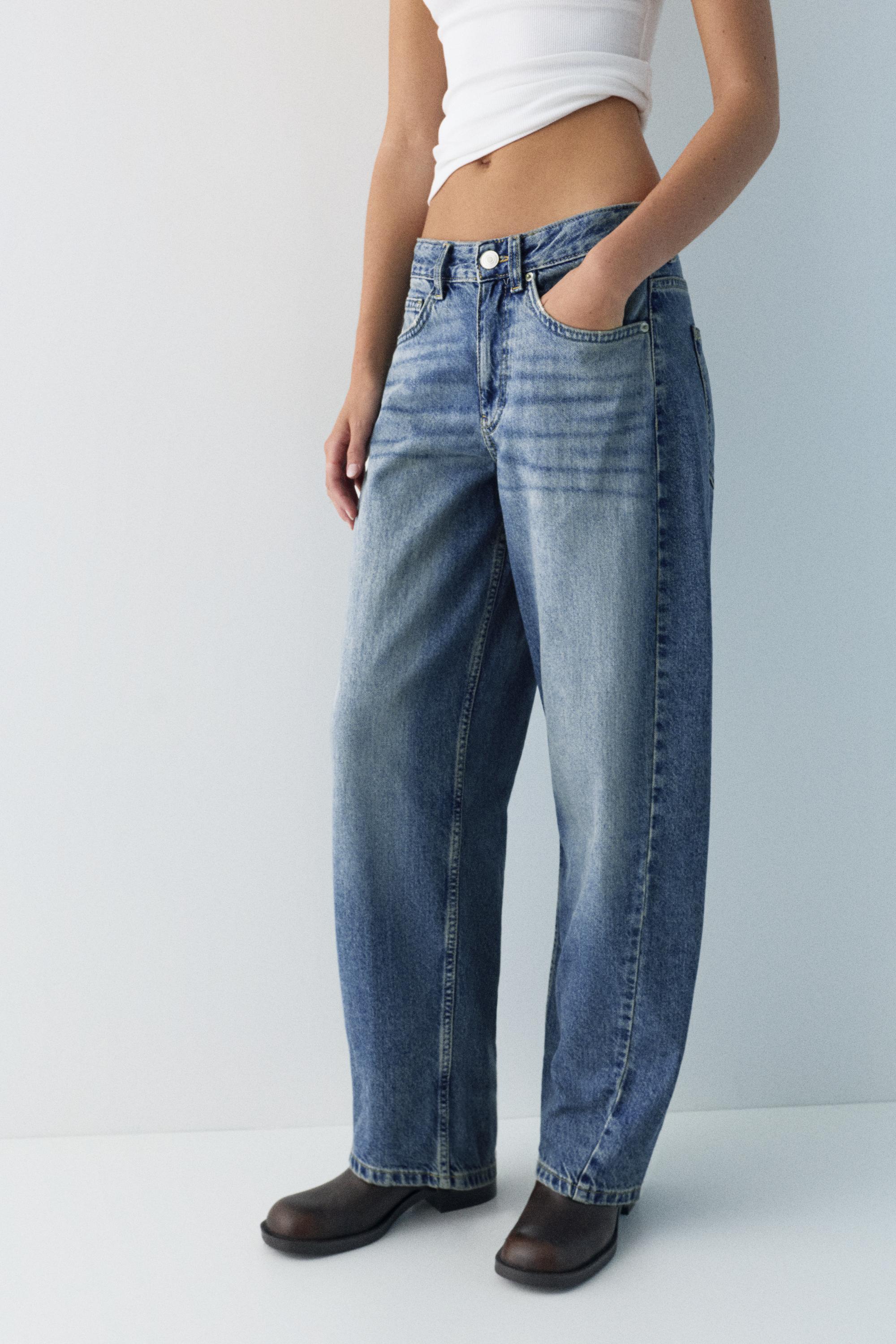 Düşük bel barrel jean - Görsel 33