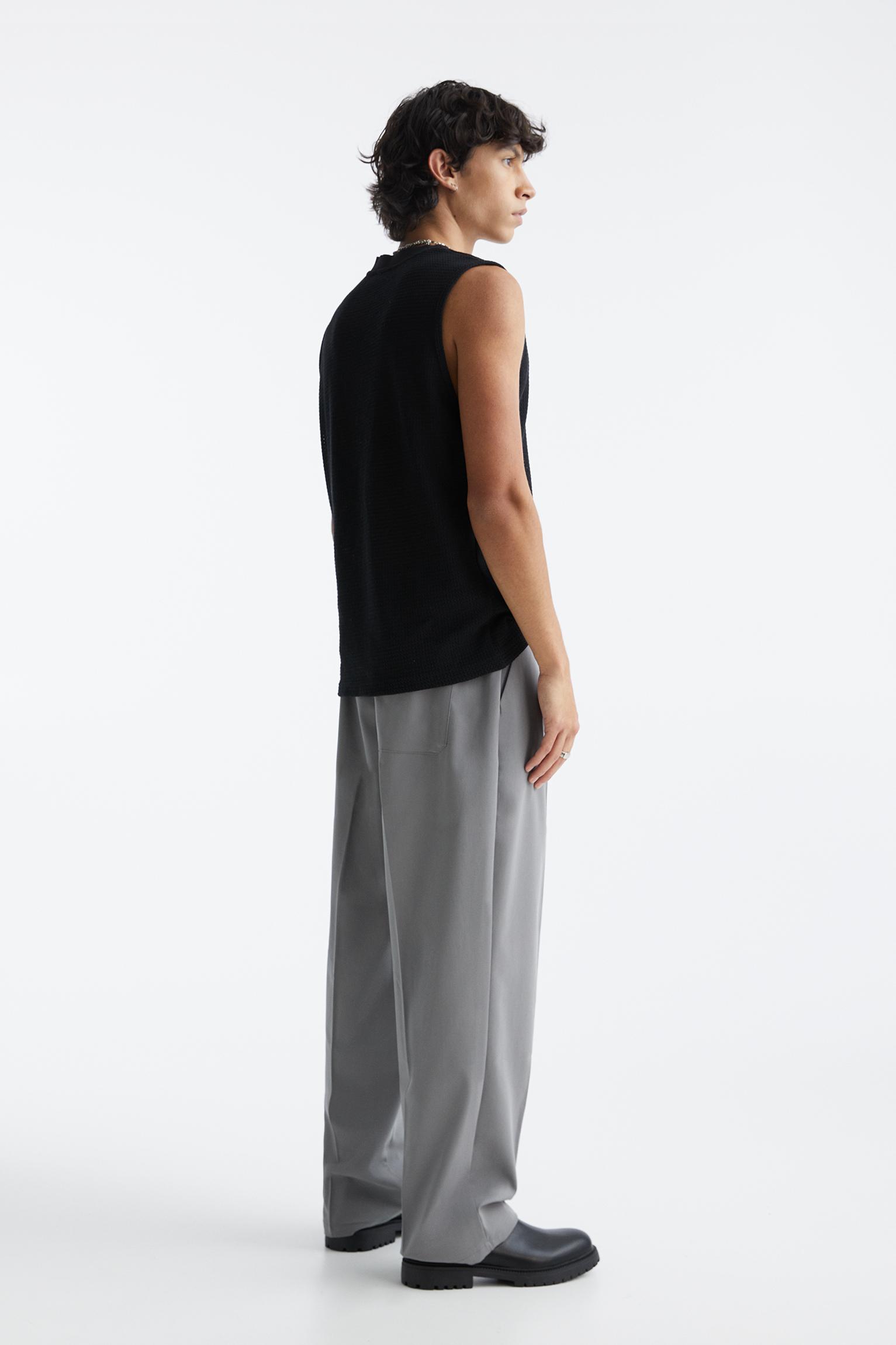 Tailored fit geniş paça pantolon - Görsel 23