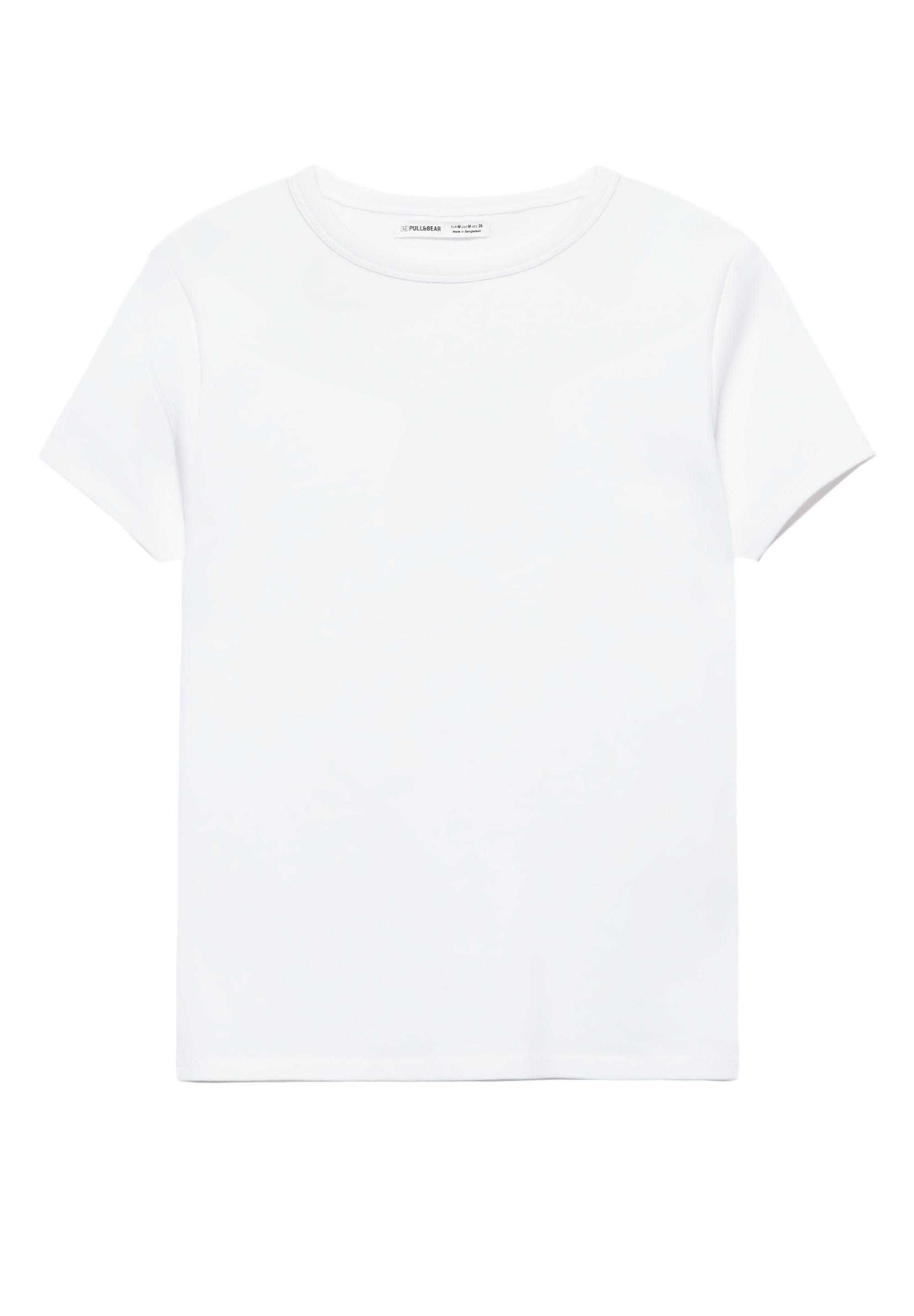 Fitted short sleeve T-shirt — White