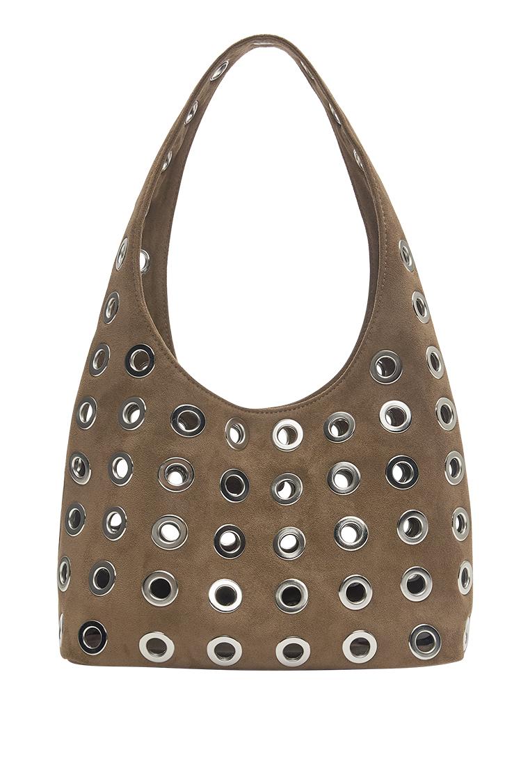 Zımba detaylı omuz çantası