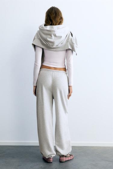 Joggers with elastic hems — Grey marl 4