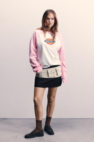 Dickies raglan T-shirt — Pink 2