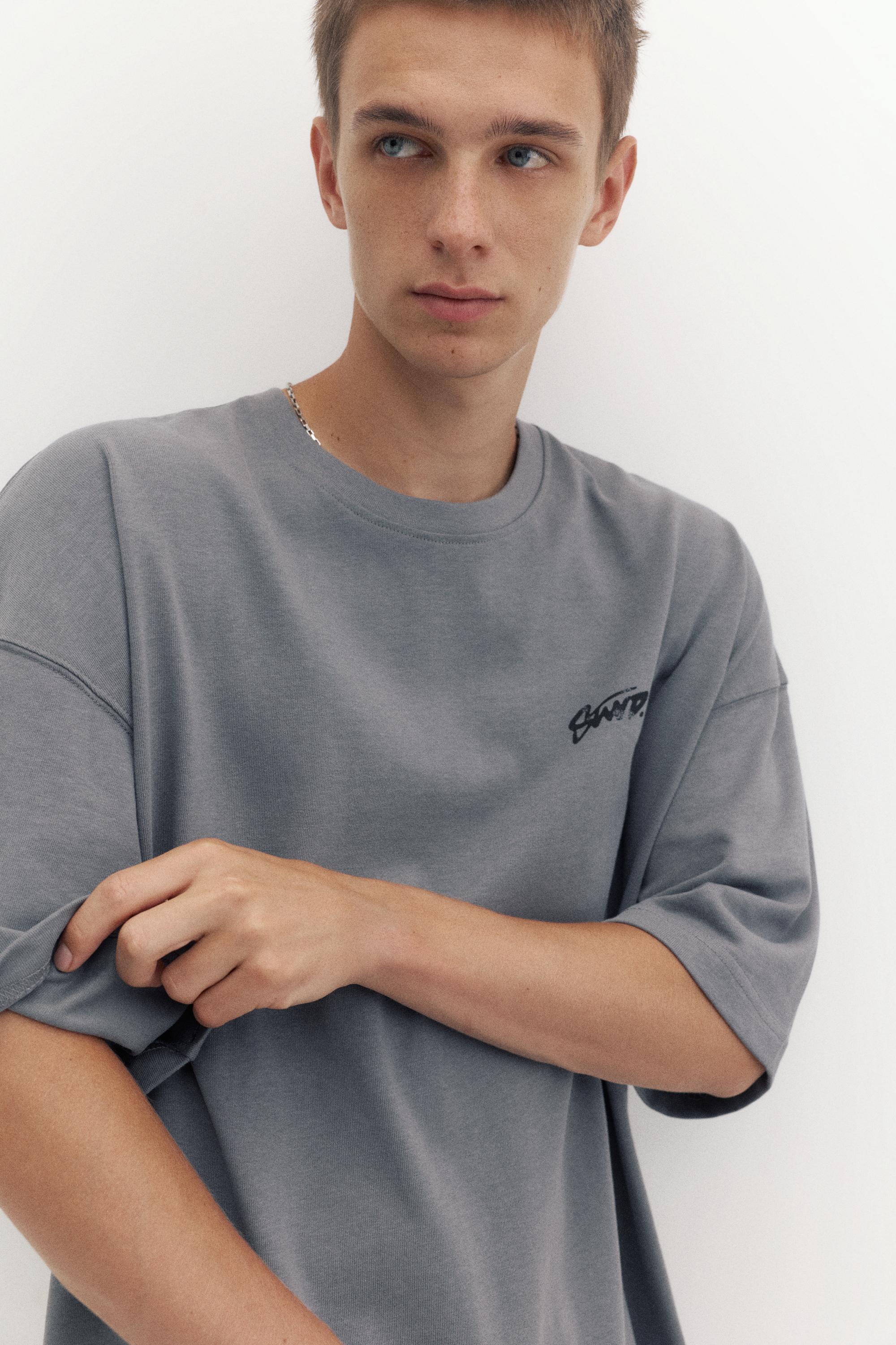 Oversize STWD T-shirt — Grey