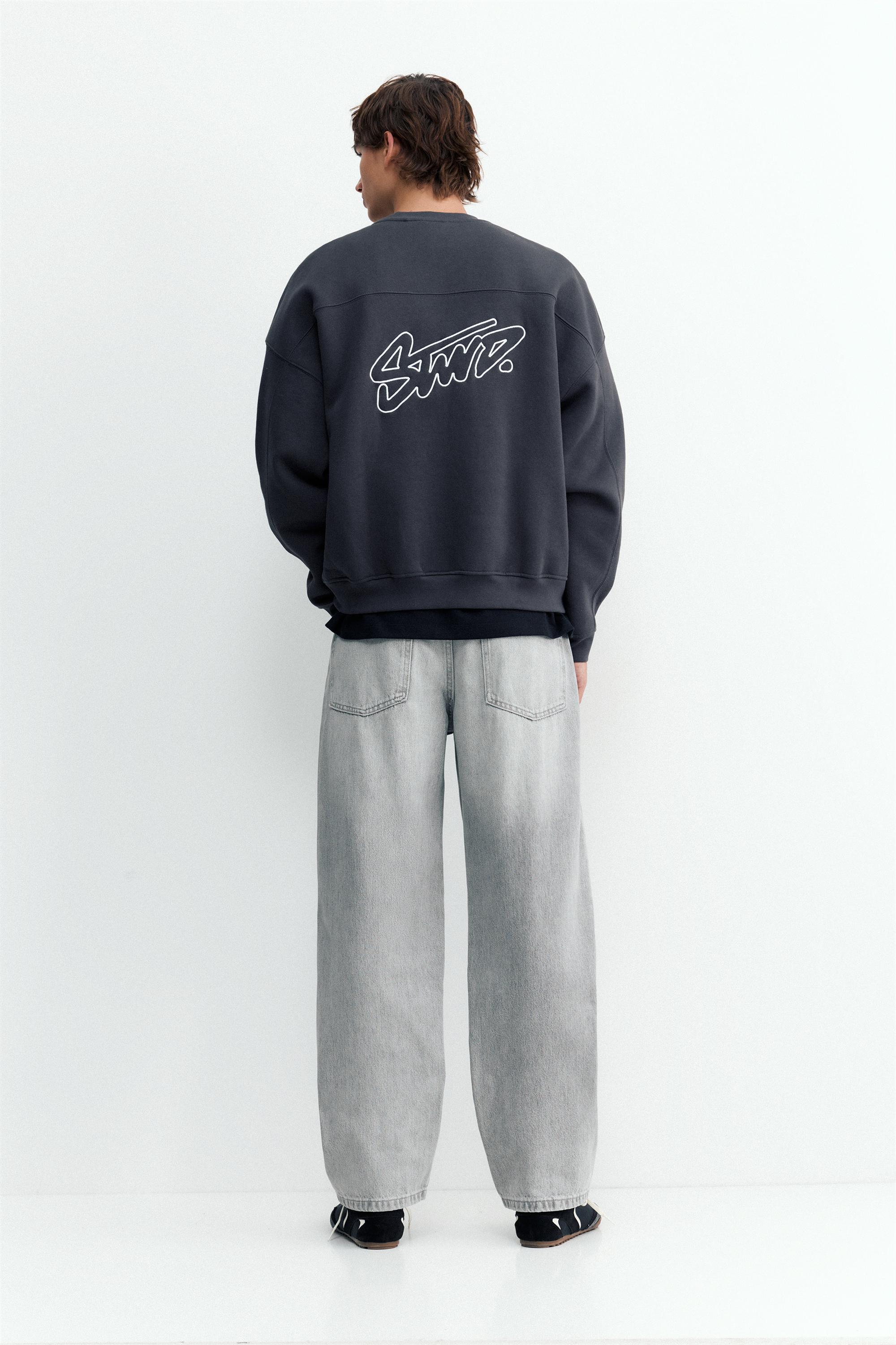 STWD boxy sweatshirt — Anthracite grey