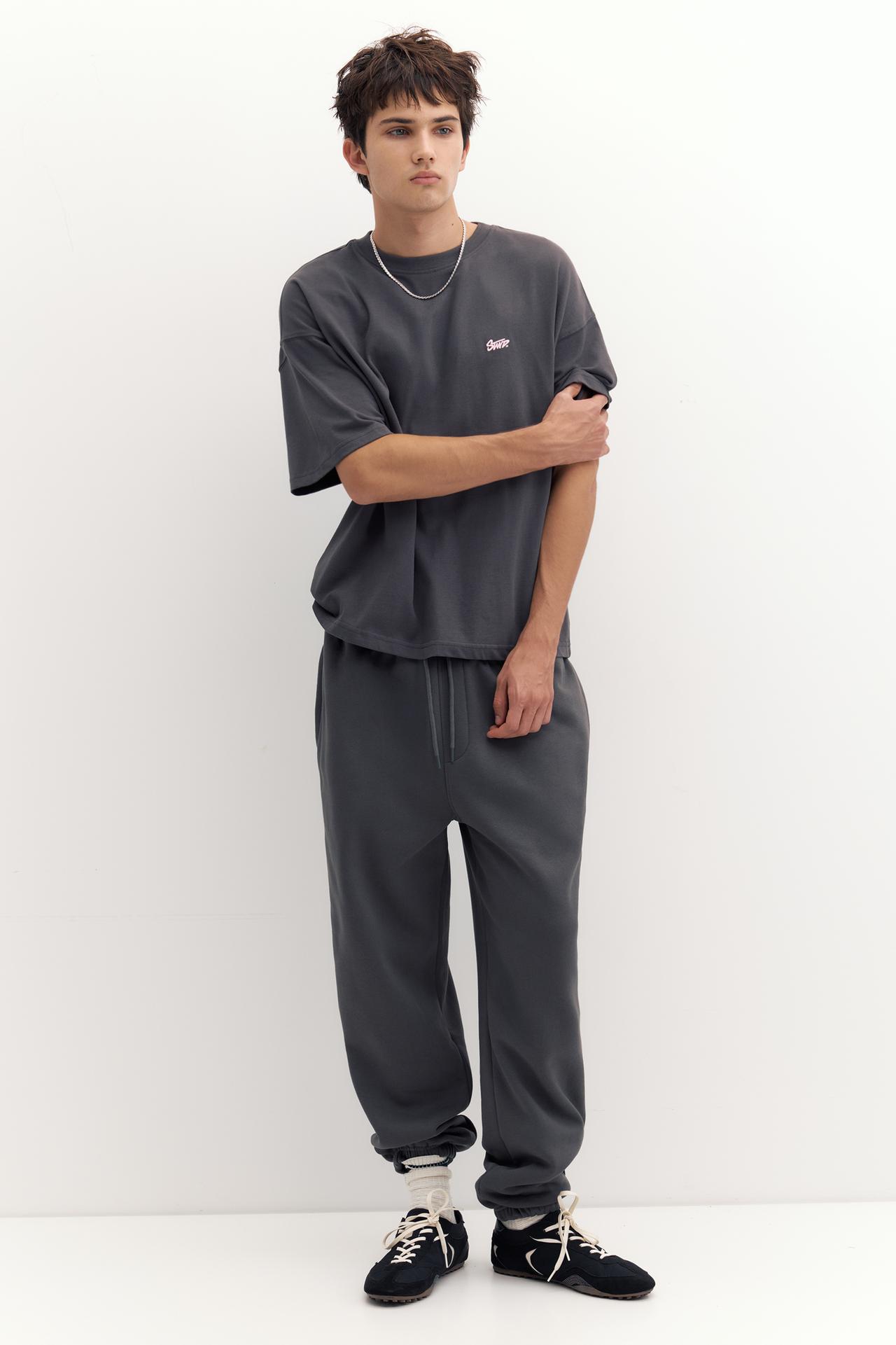 STWD logo boxy T-shirt — Grey