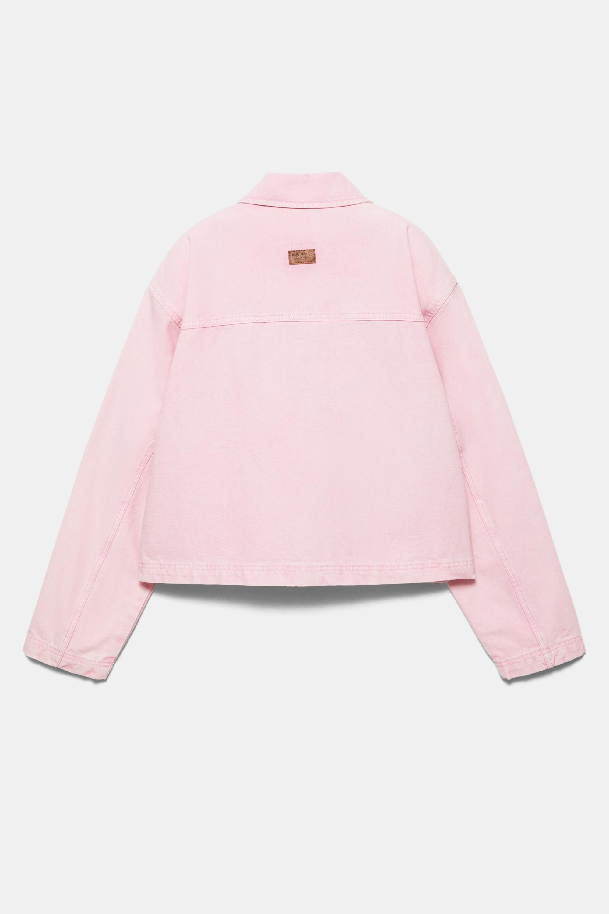 Pembe utility ceket - Görsel 6