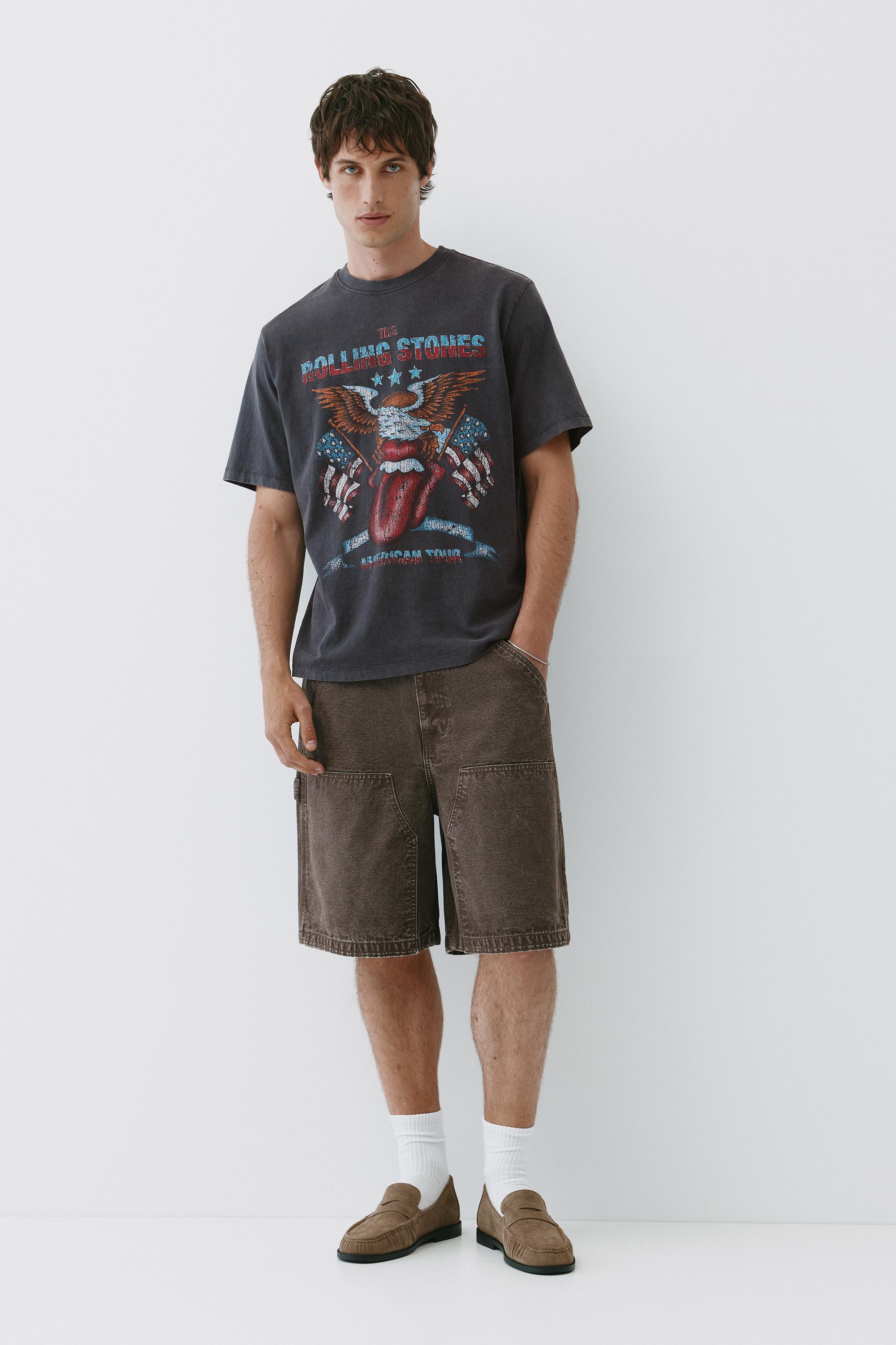 Rolling Stones T-shirt — Dark anthracite