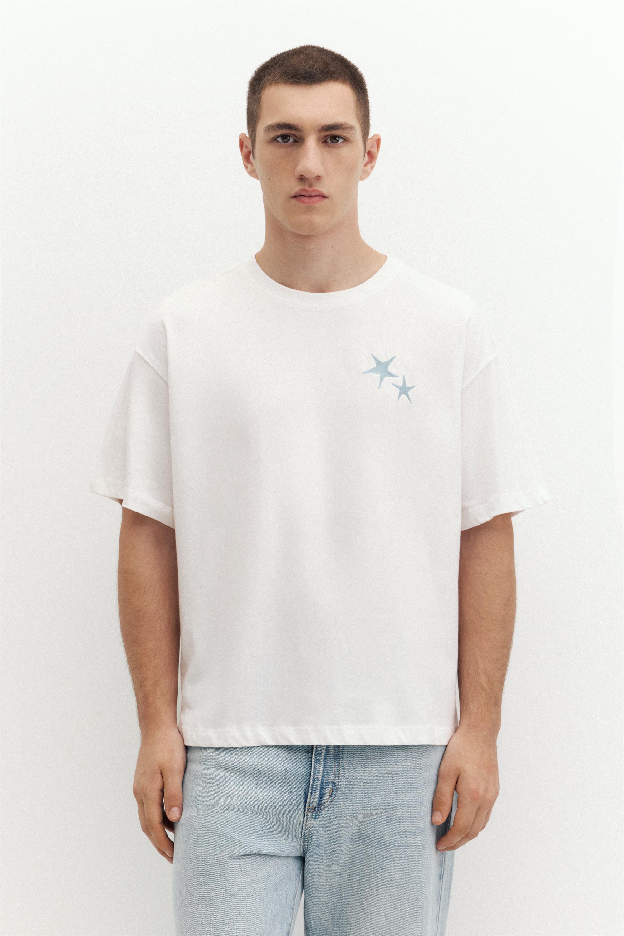 STWD star graphic T-shirt — Off white