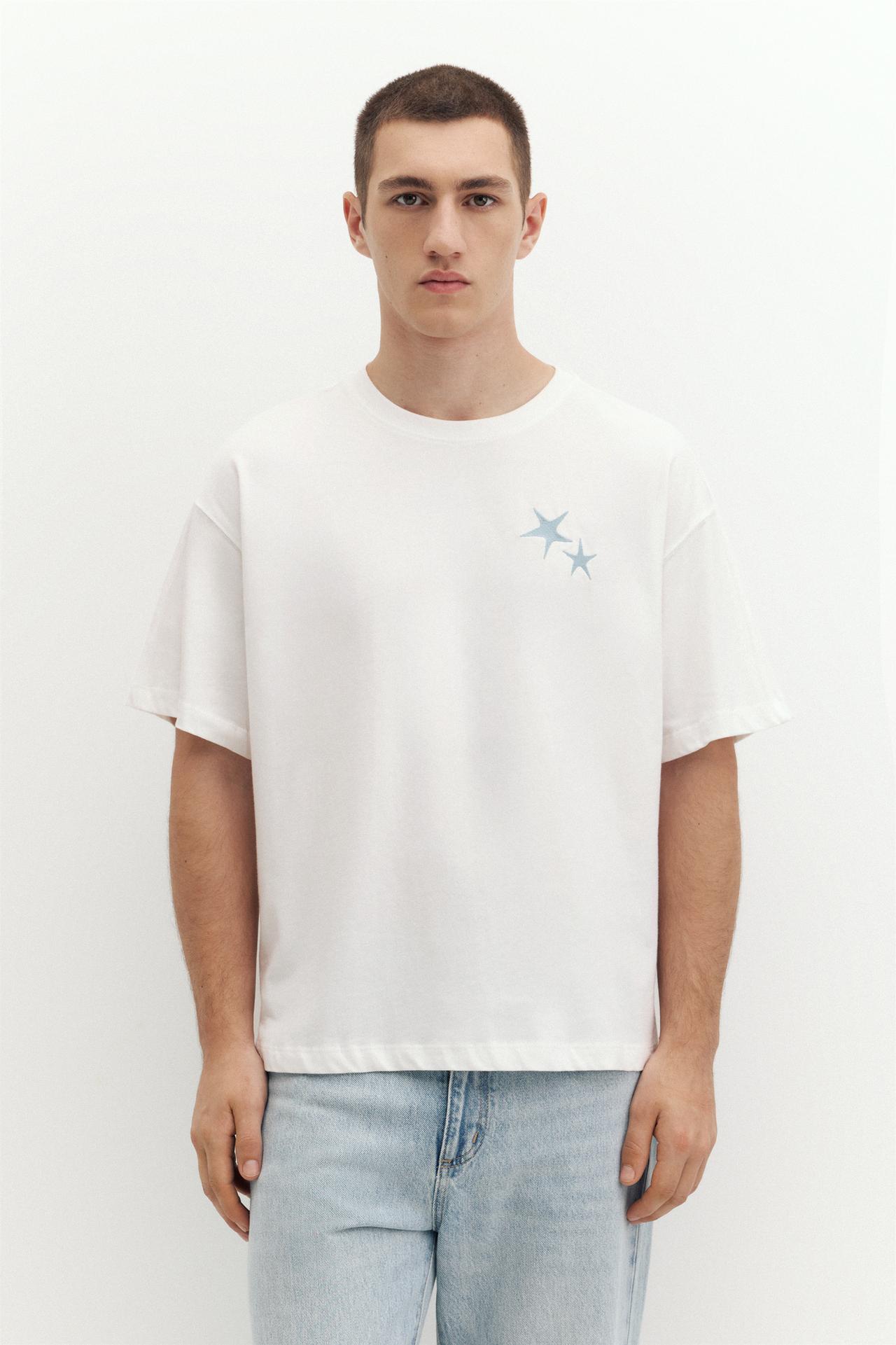 STWD star graphic T-shirt — Off white