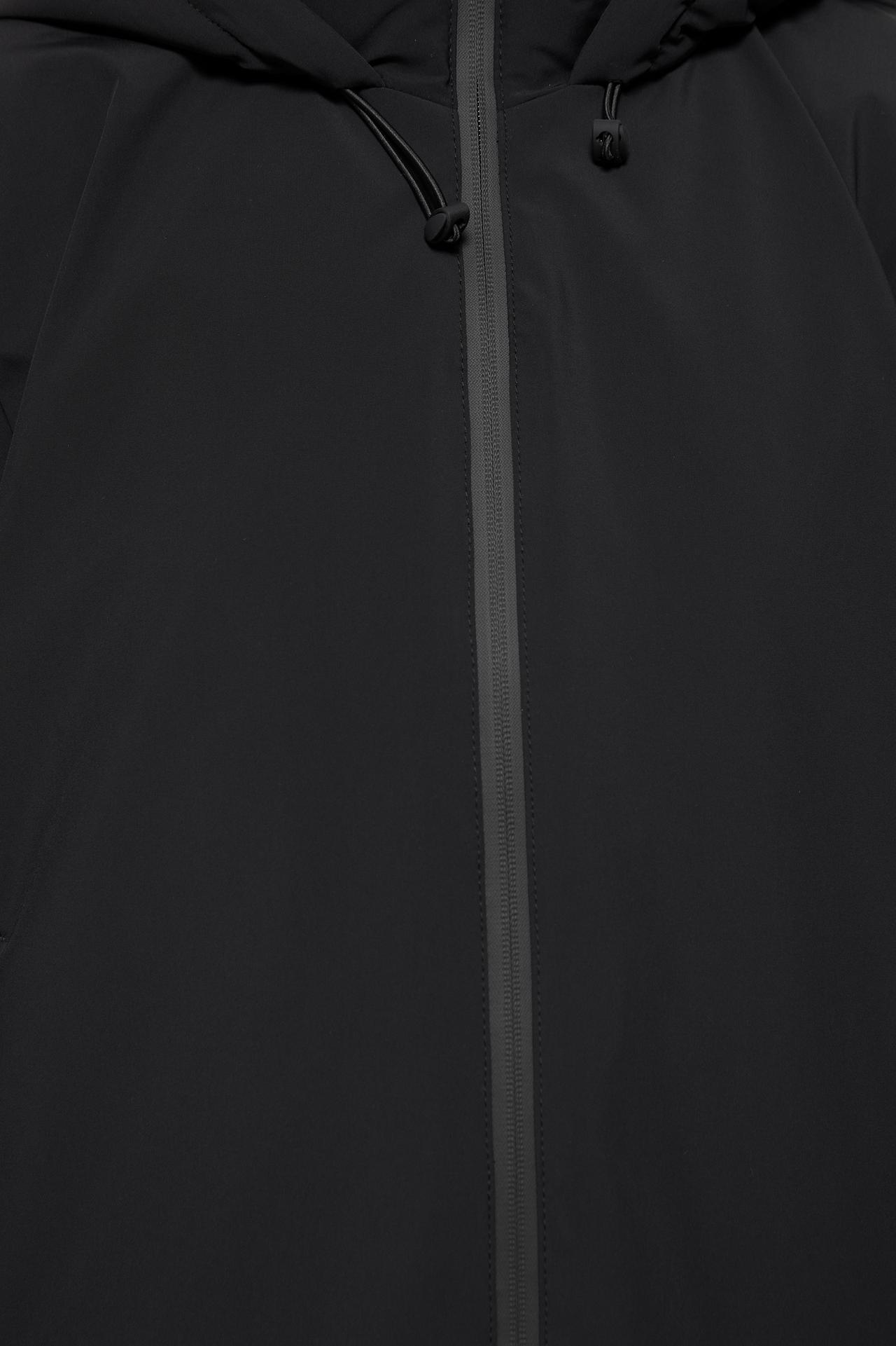 Heat-sealed waterproof jacket with hood — Black