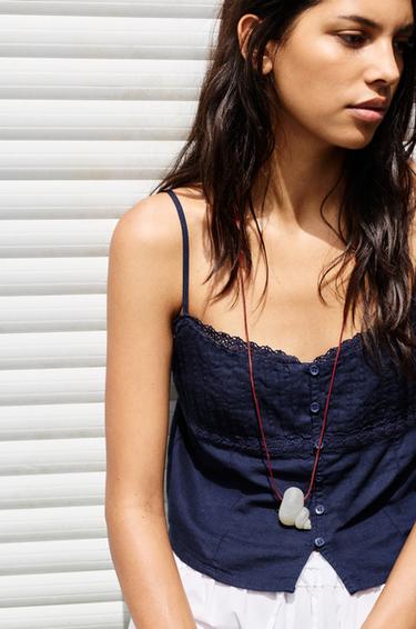 Shell pendant necklace — Ice 2