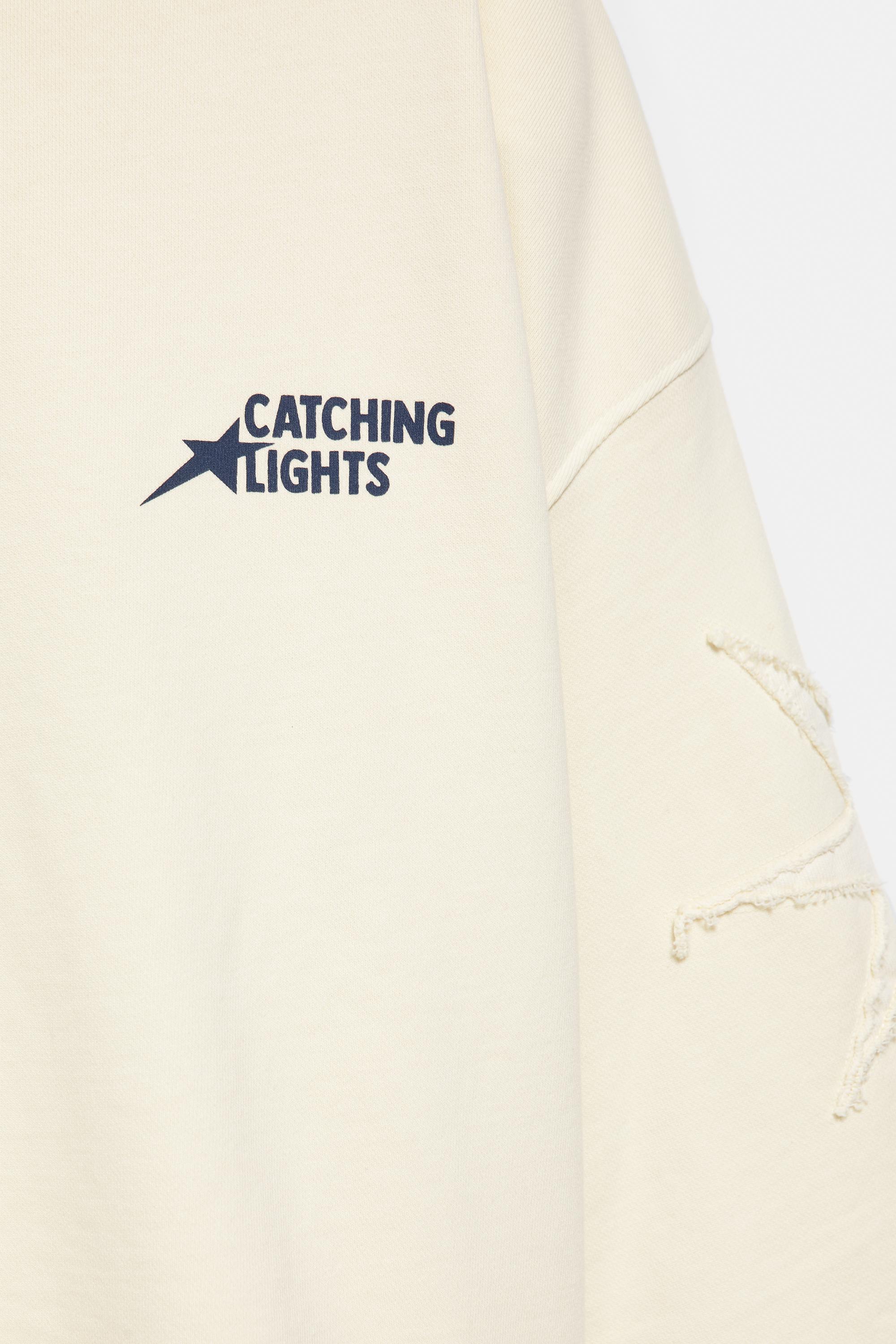 Cropped star graphic sweatshirt — Yellow