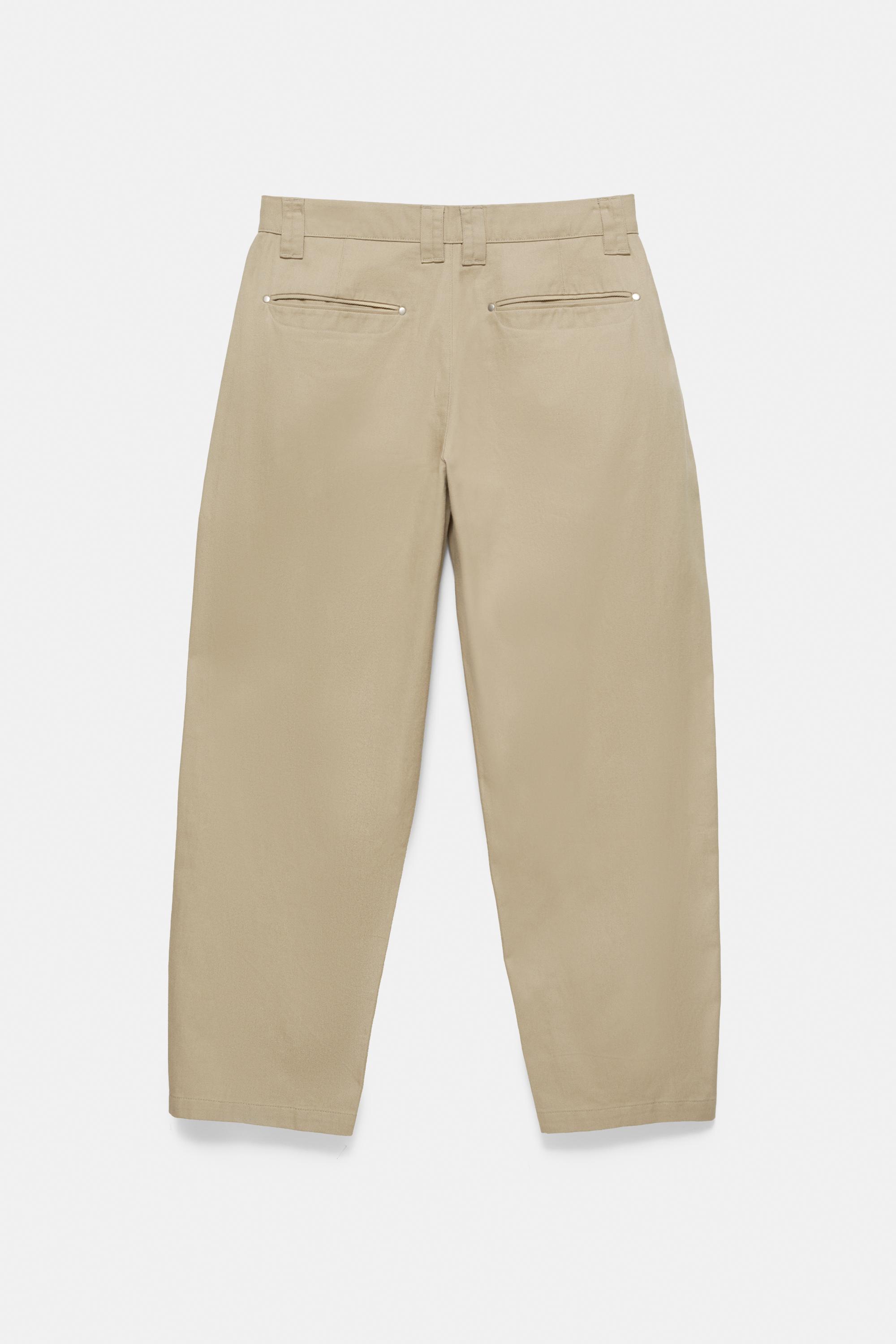 Barrel leg trousers — Ocher