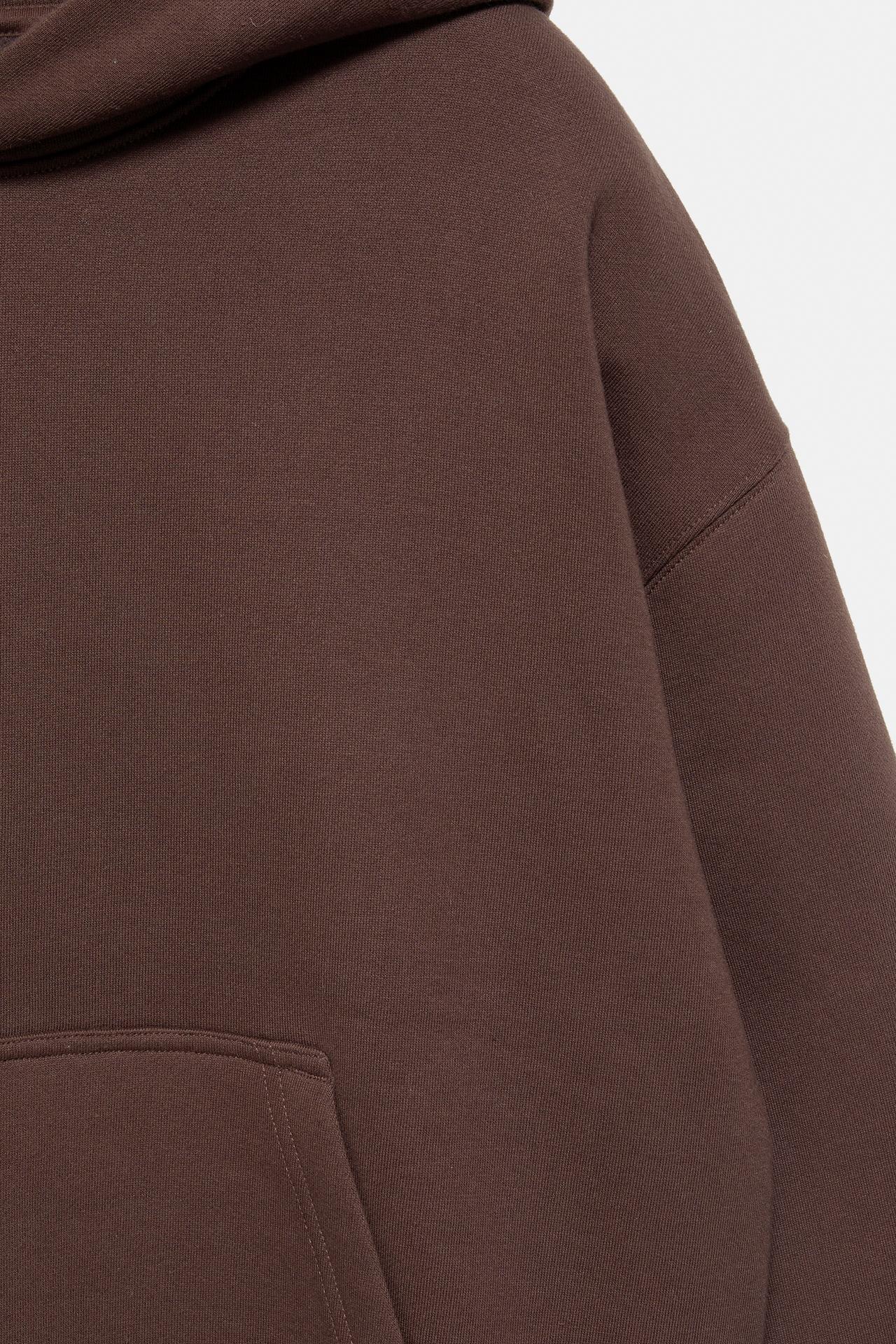 STWD hood sweatshirt — Brown