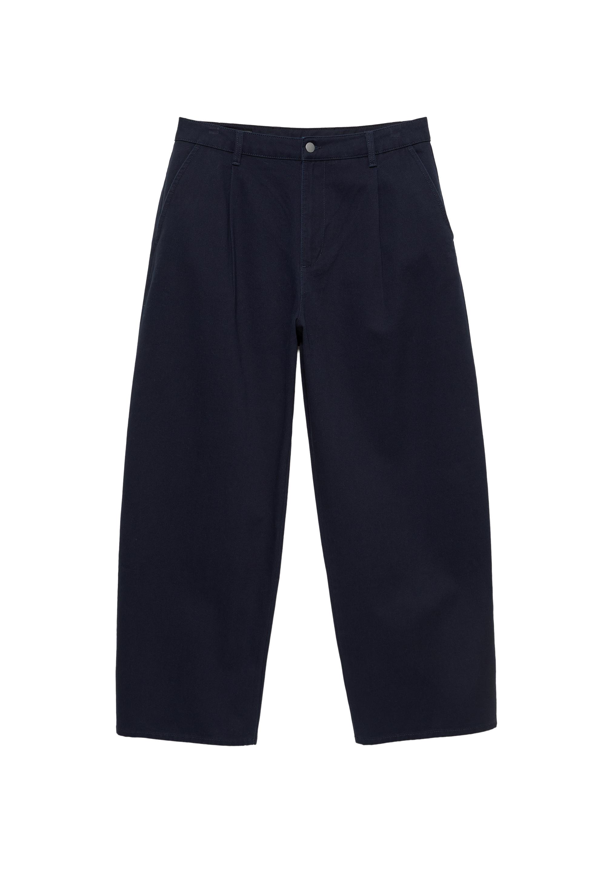 Baggy darted chinos — Navy