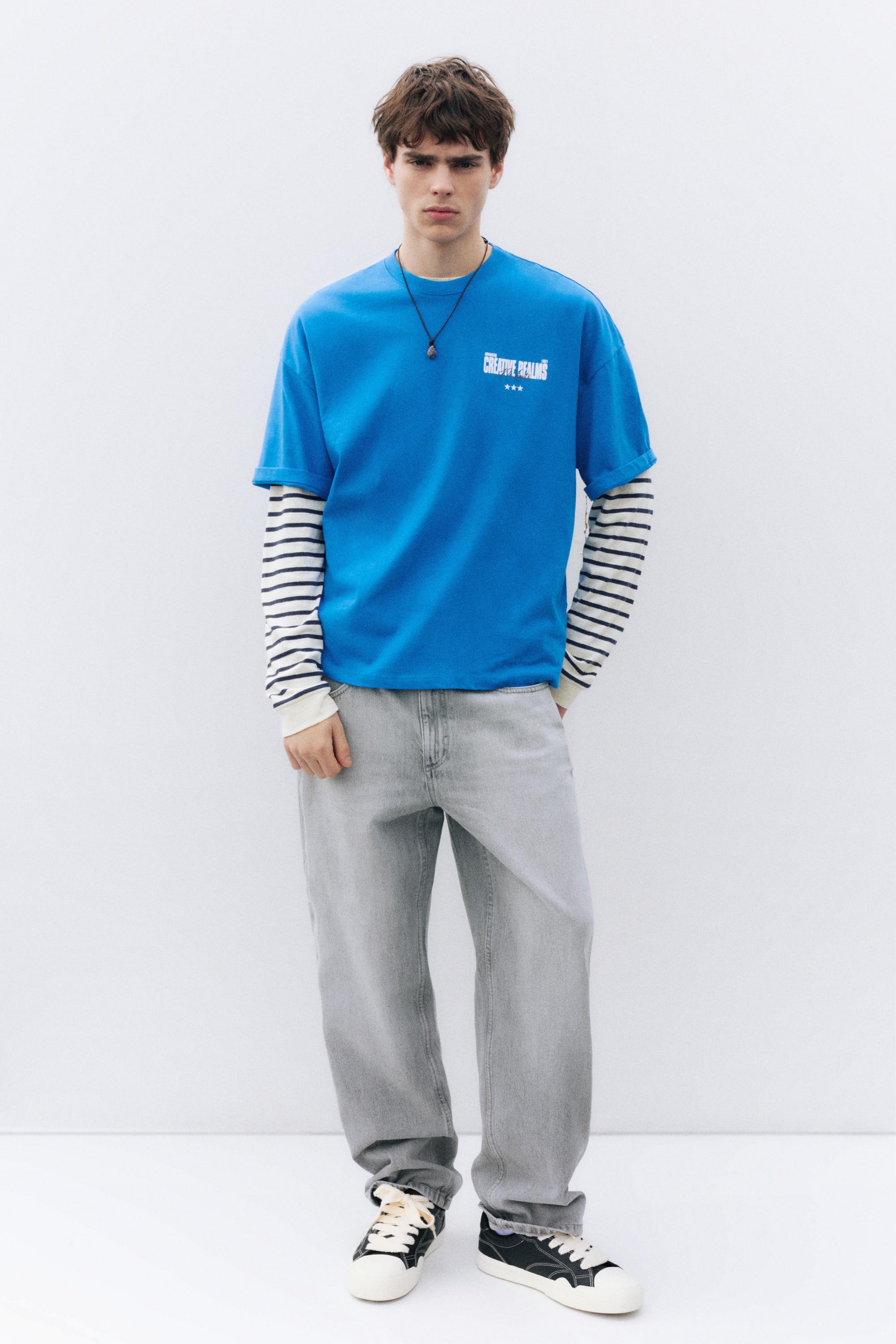 Creative Realms graphic T-shirt — Deep blue