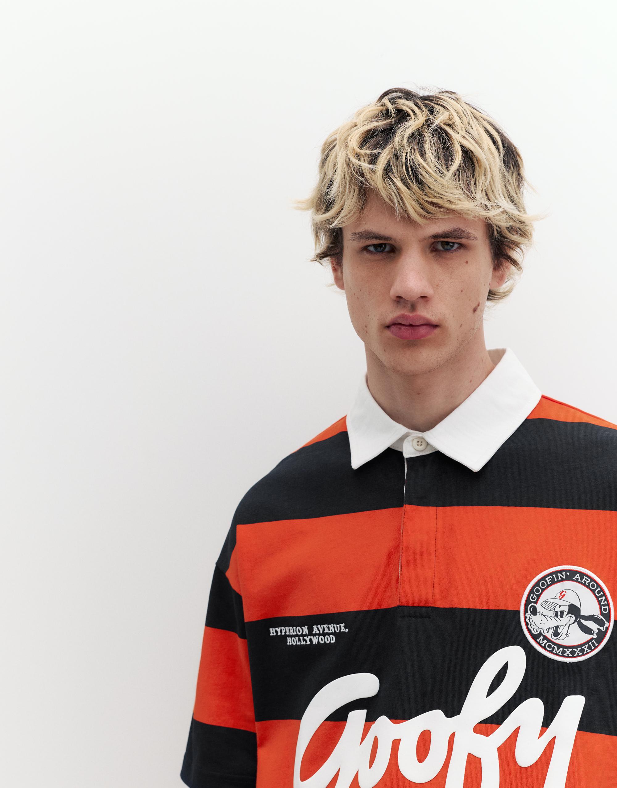 Goofy çizgili polo tişört - Görsel 15