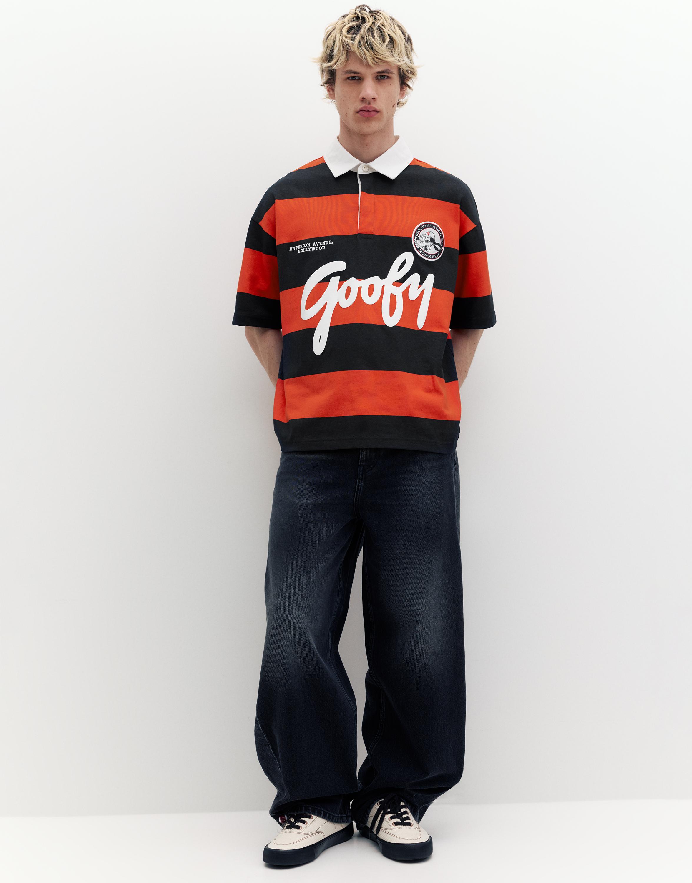 Goofy çizgili polo tişört - Görsel 14