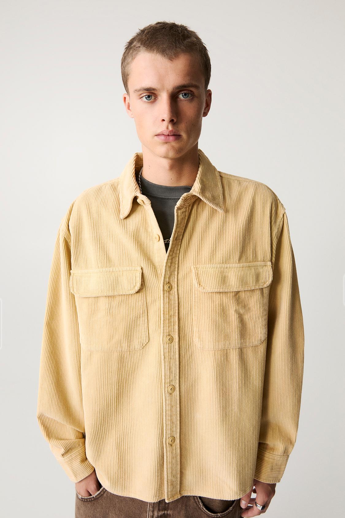 kostrovaolya Menčestrová košeľa s vyblednutým efektom - PULL&BEAR