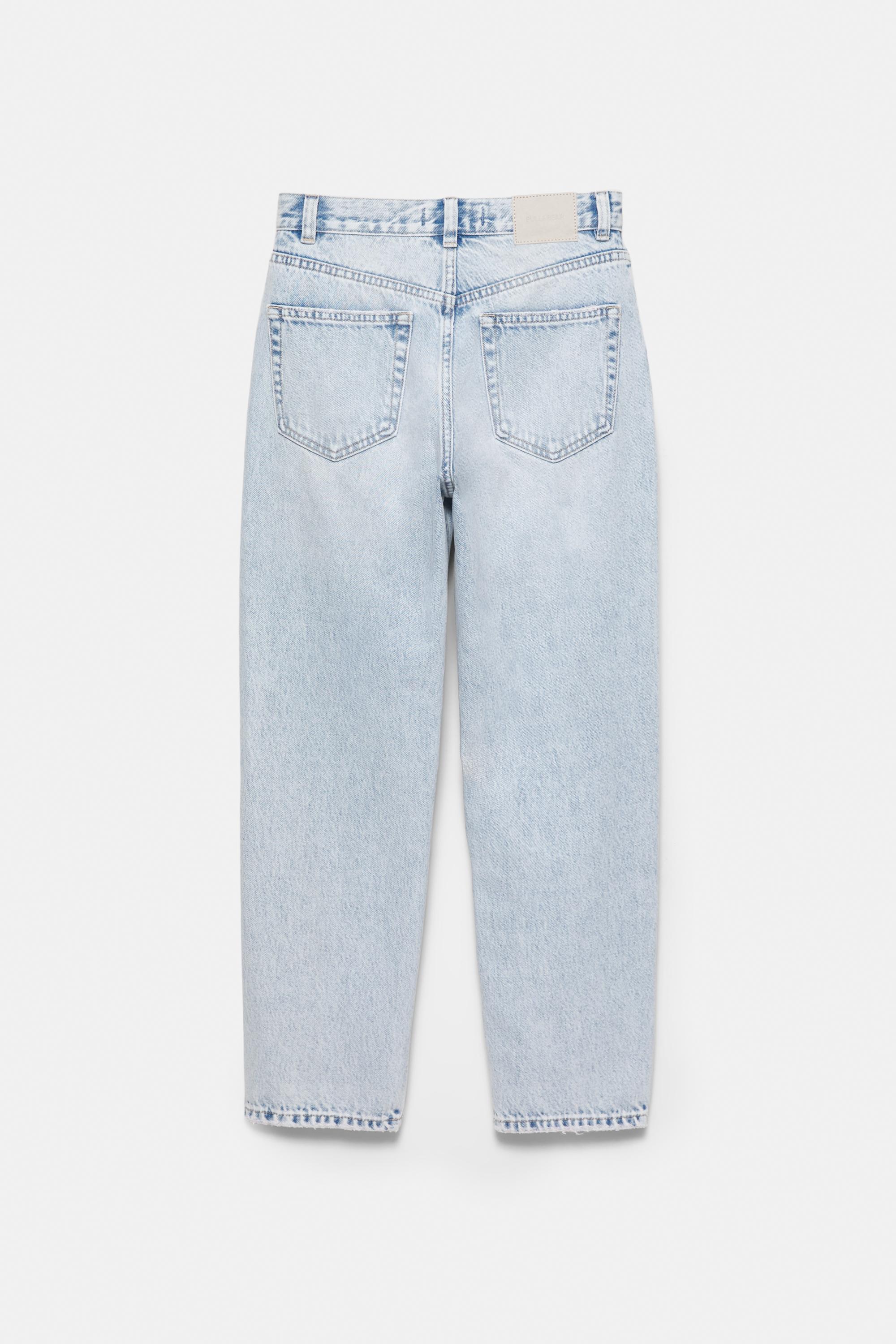 High-waist mom jeans — Pale sky blue