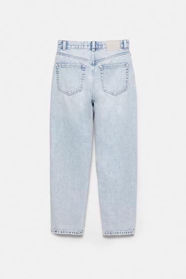High-waist mom fit jeans — Pale sky blue 5