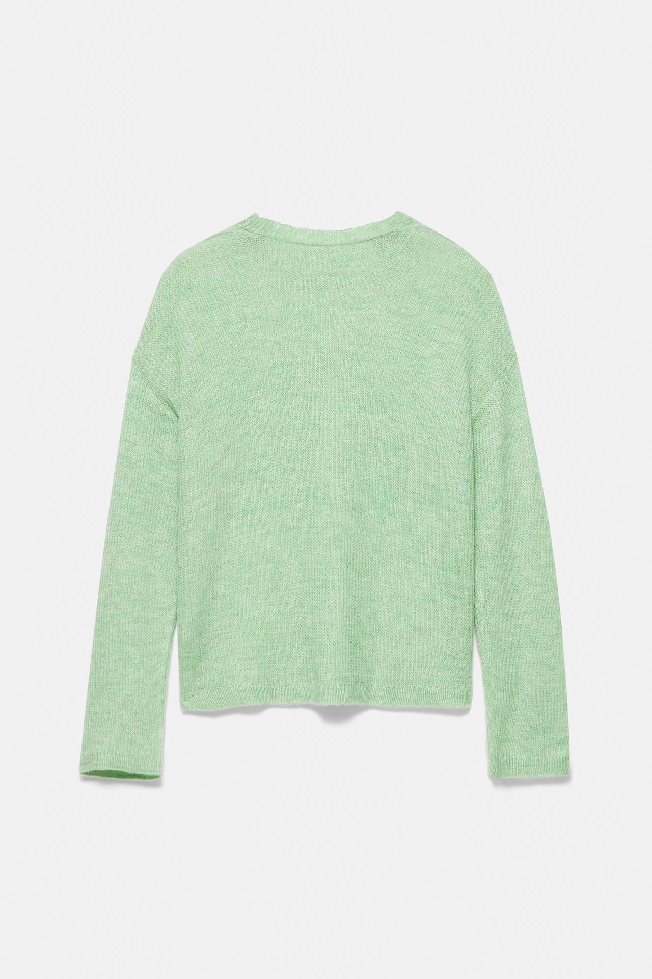 Jumper relaxed fit round neck — Mint