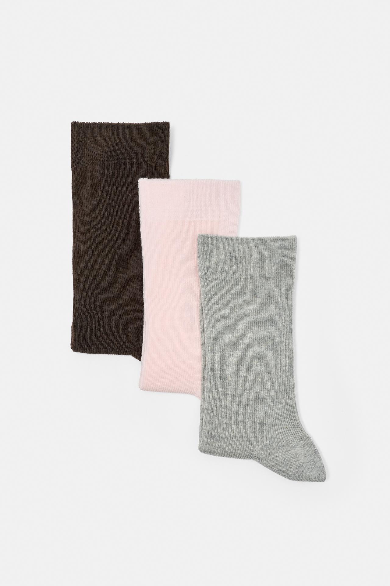 Pack of ribbed socks — Pink
