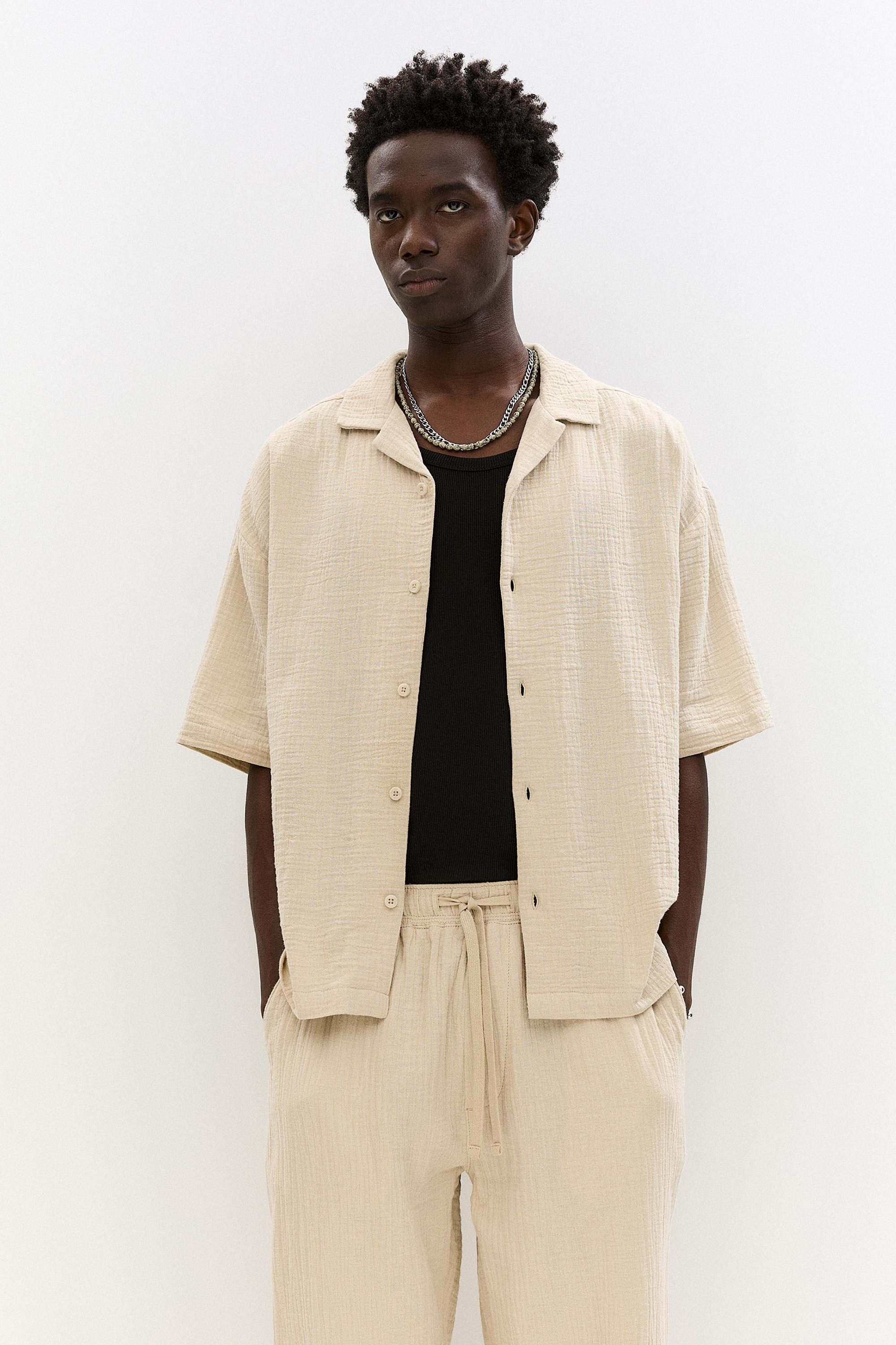 Rustikales Kurzarmhemd