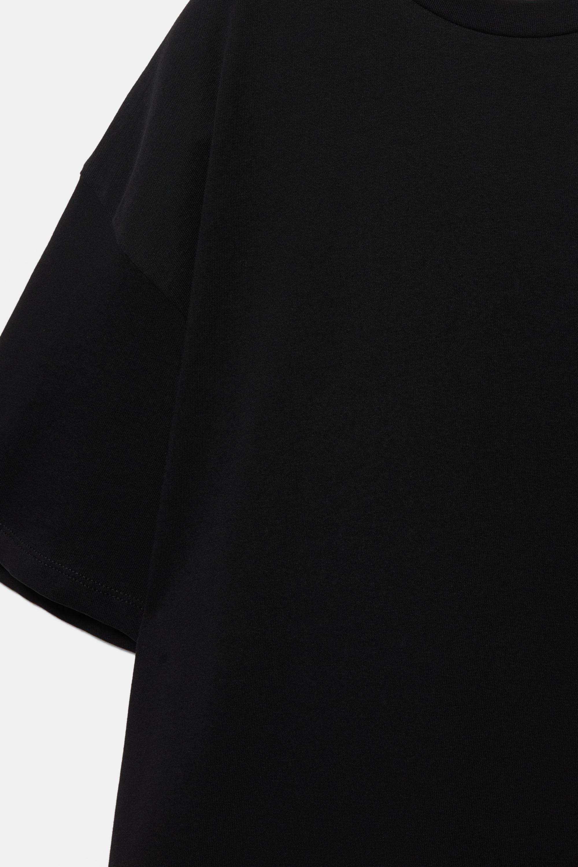 Oversize short sleeve T-shirt — Black