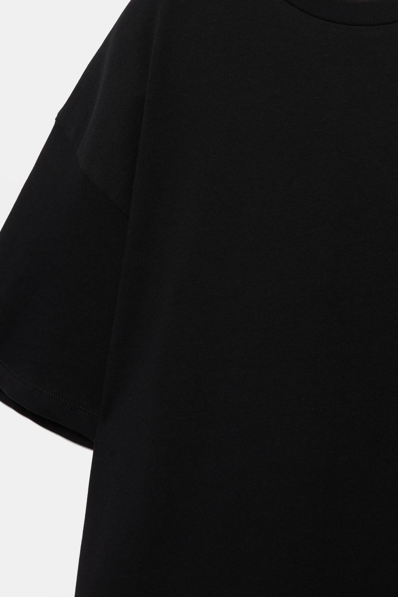 Oversize short sleeve T-shirt — Black