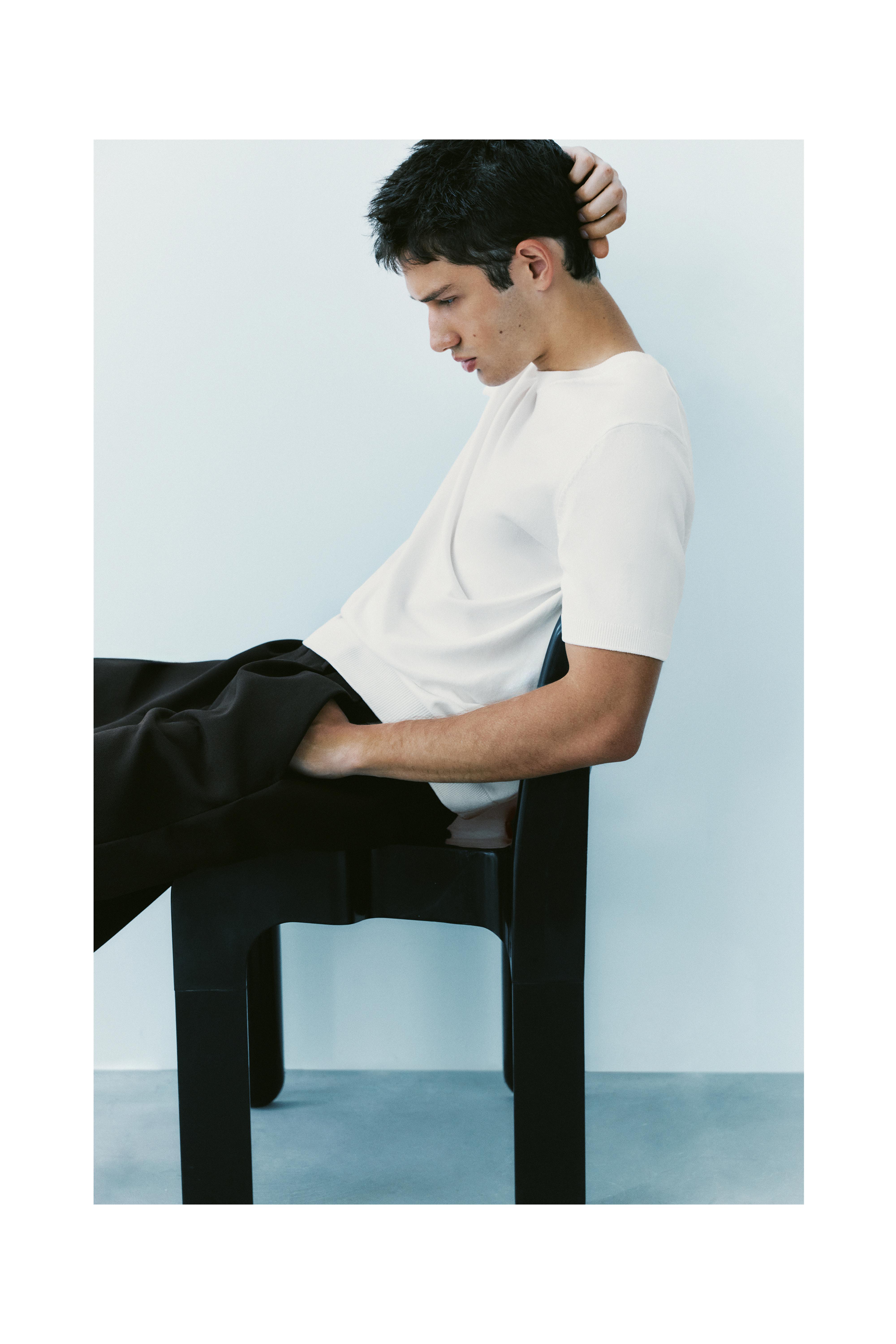 Short sleeve jumper — Off white