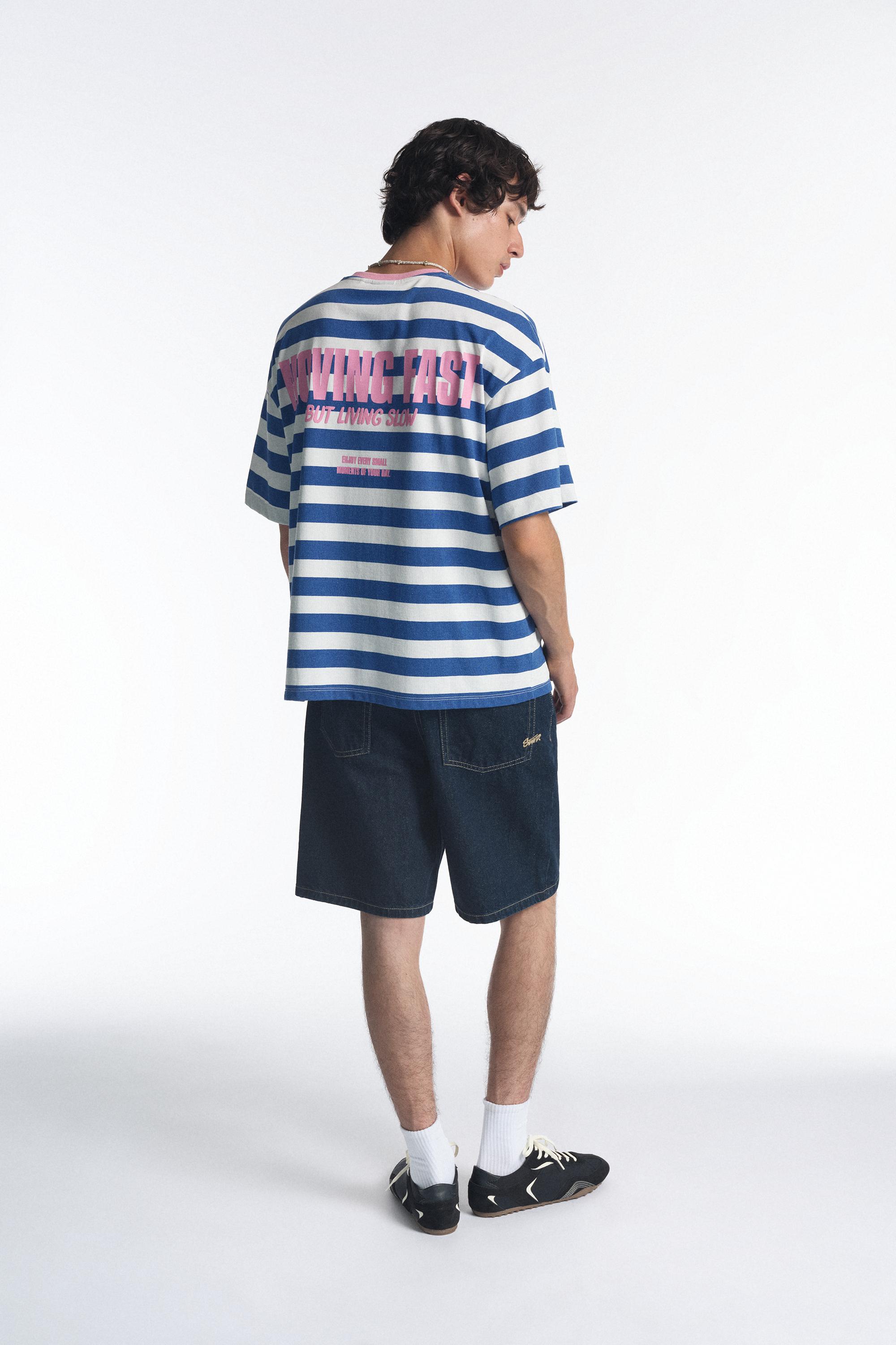 STWD striped T-shirt — Navy