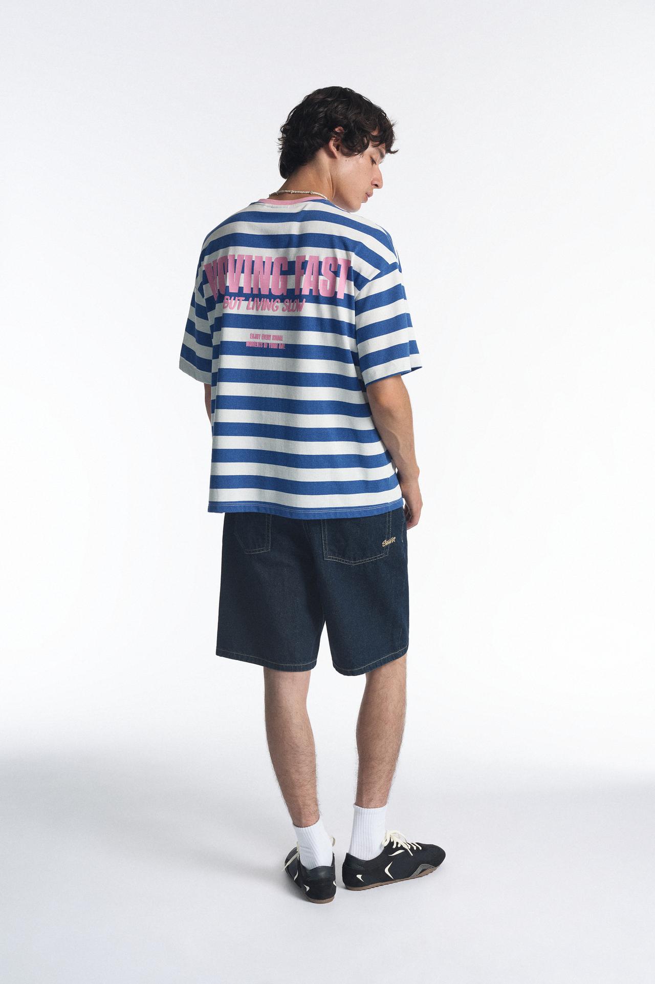 STWD striped T-shirt — Navy