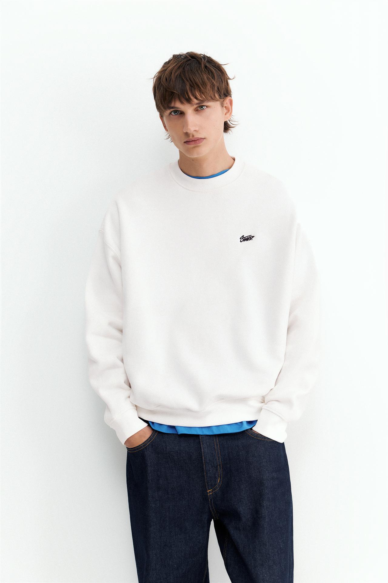 STWD boxy sweatshirt — Off white