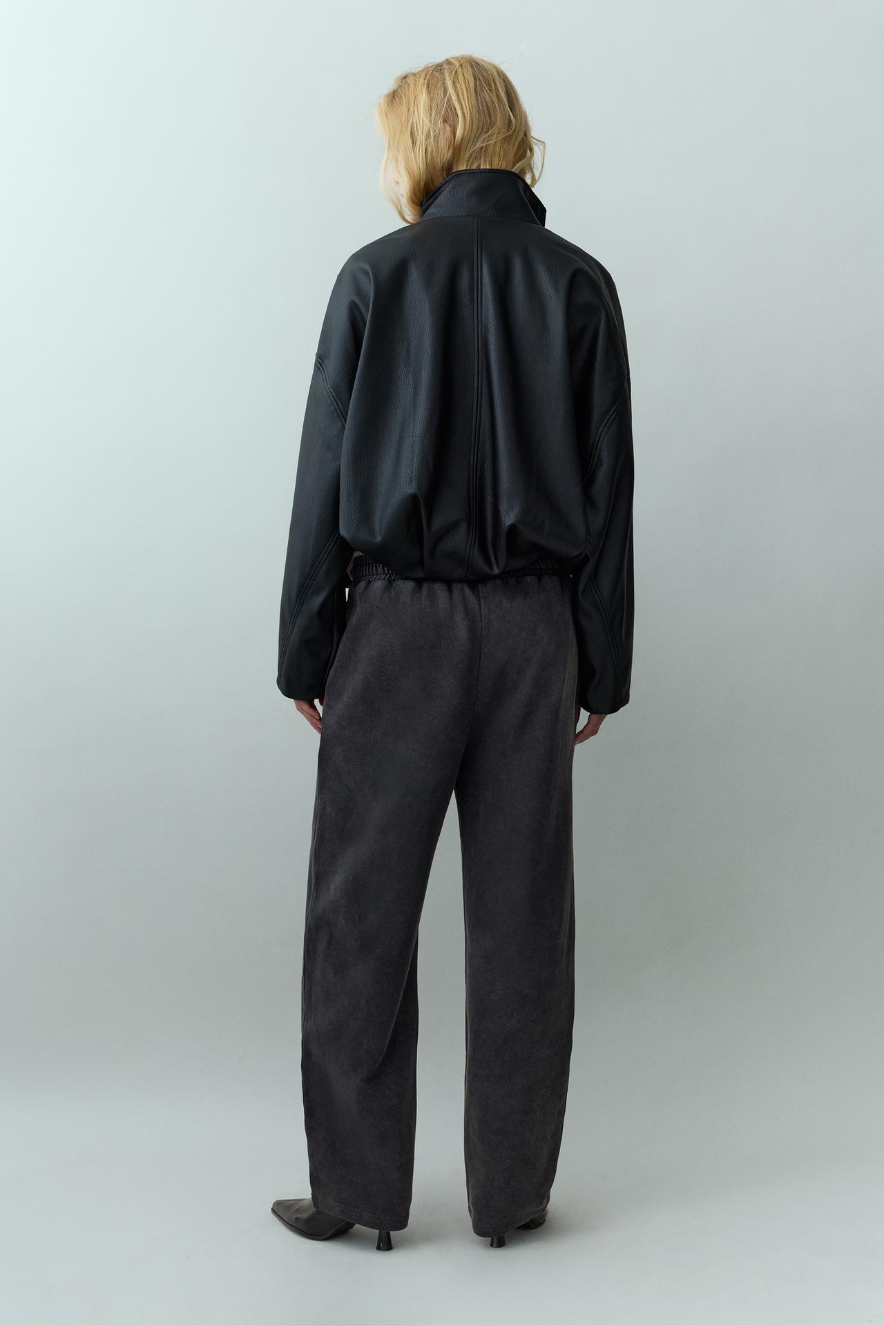 Grey barrel trousers — Anthracite grey