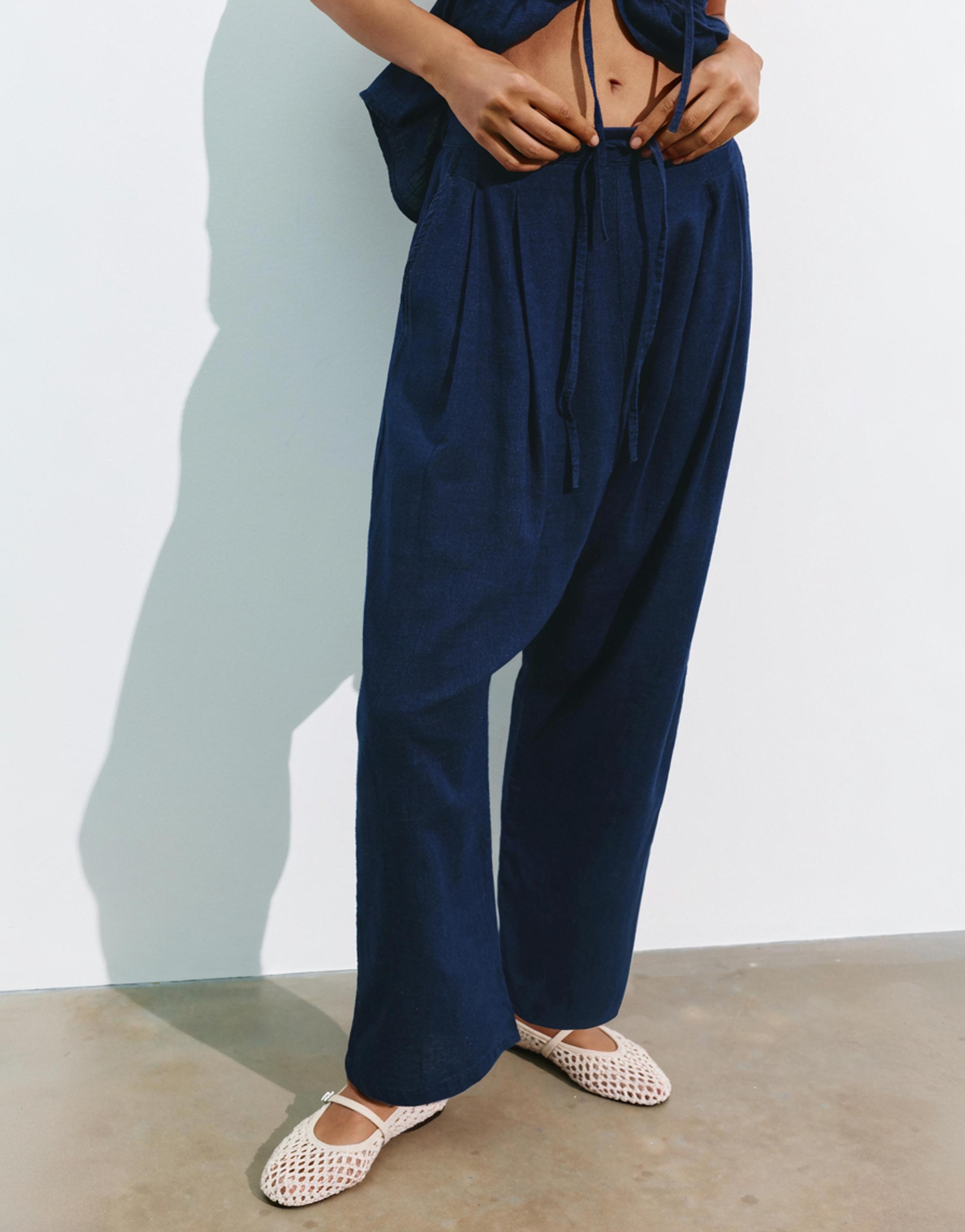 Fluid baggy jeans — Dark blue