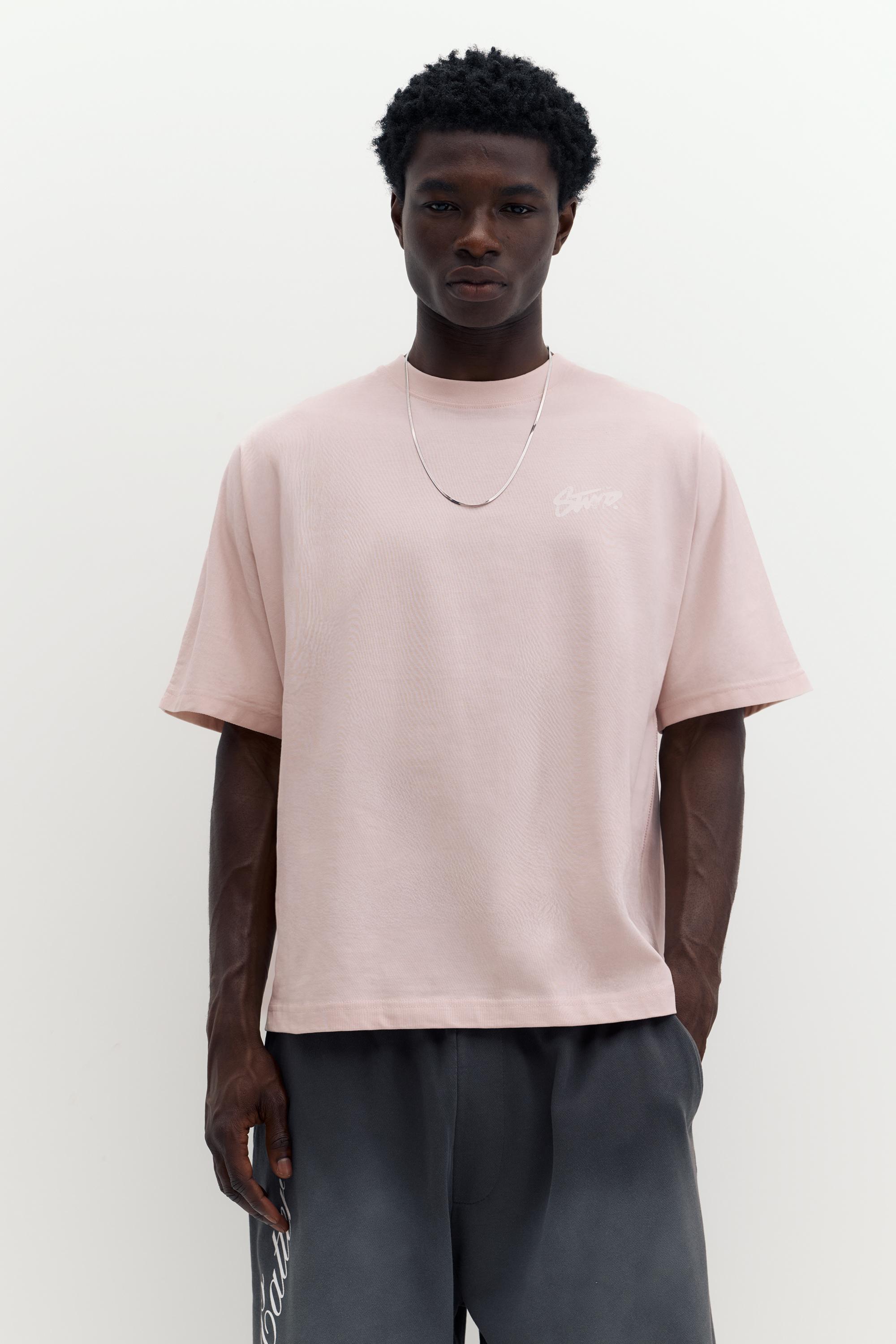 STWD graffiti logo T-shirt — Pink