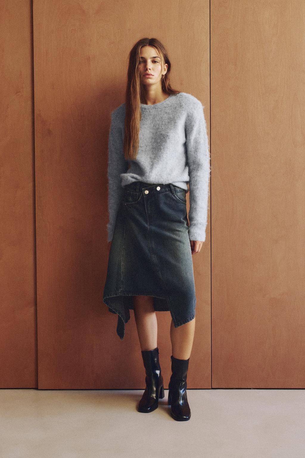 Pull&Bear Kross-bel asimmetrik yubka