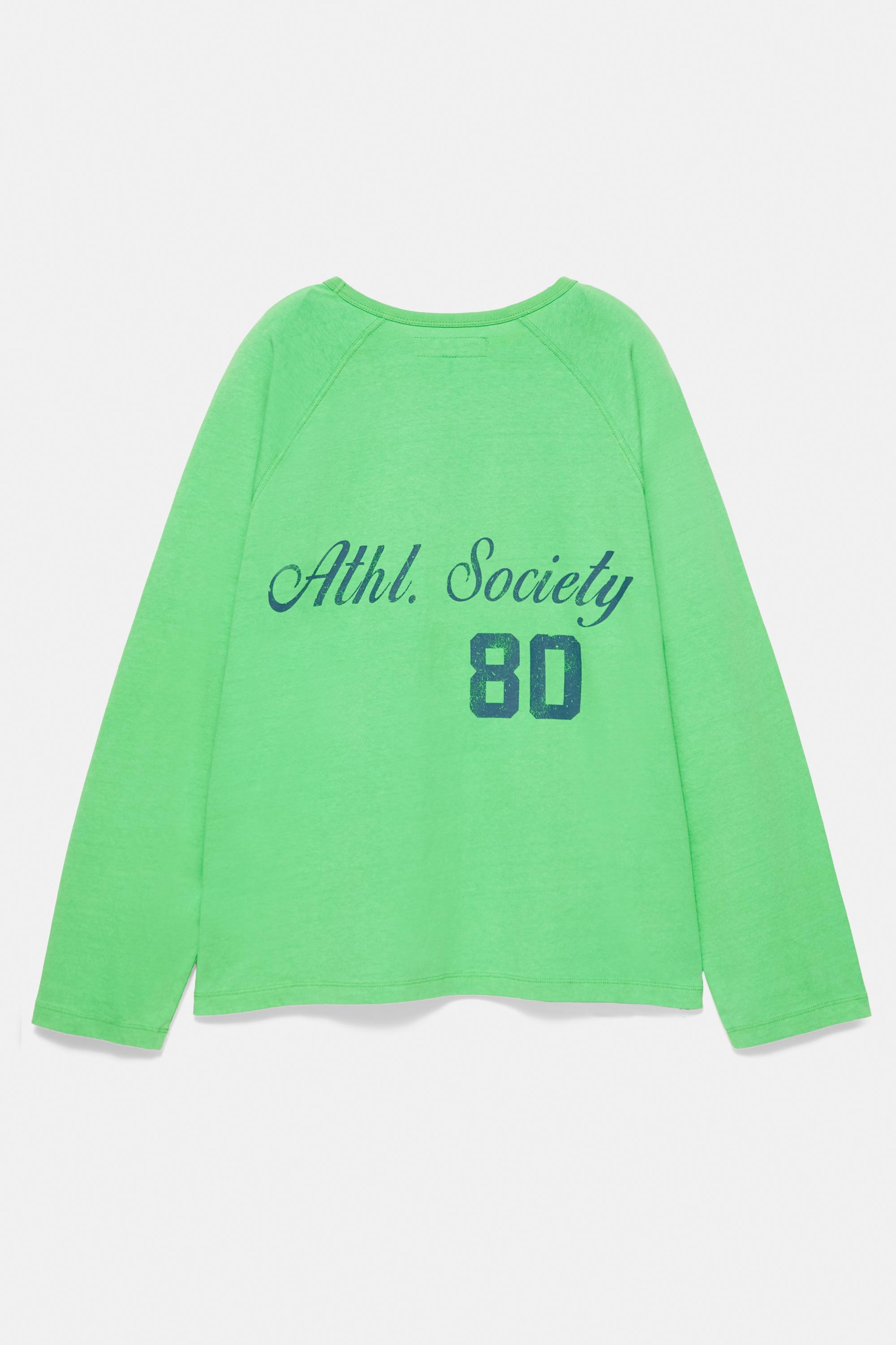 Raglan sleeve graphic T-shirt — Green