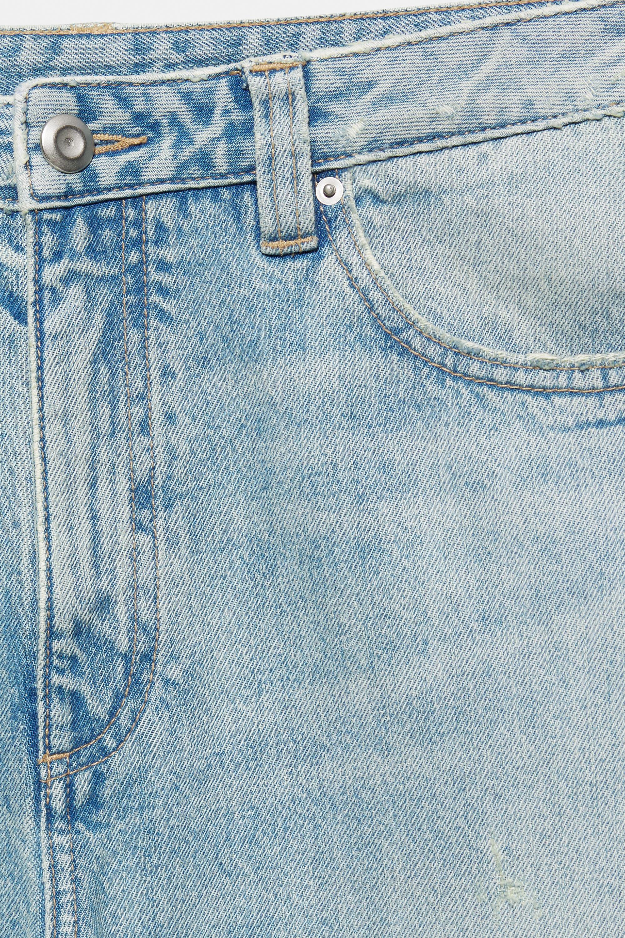 Balloon-fit baggy jeans — Pale indigo